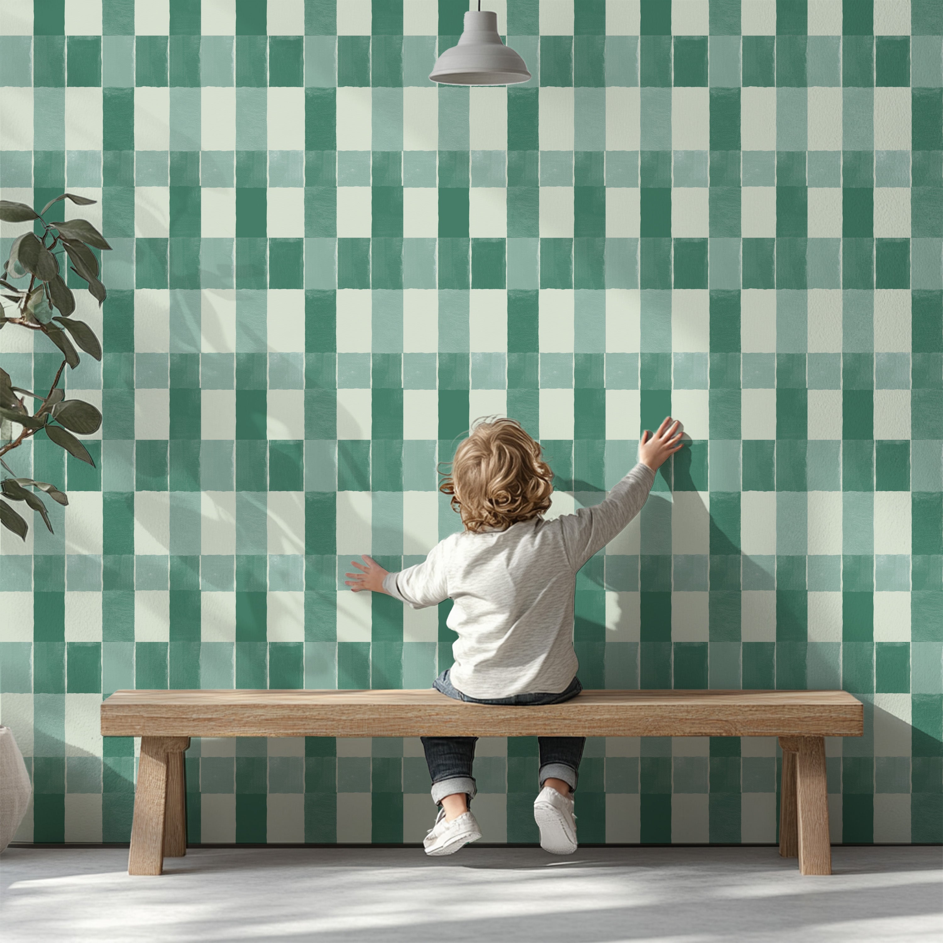 Wallpaper Tile Tile - green