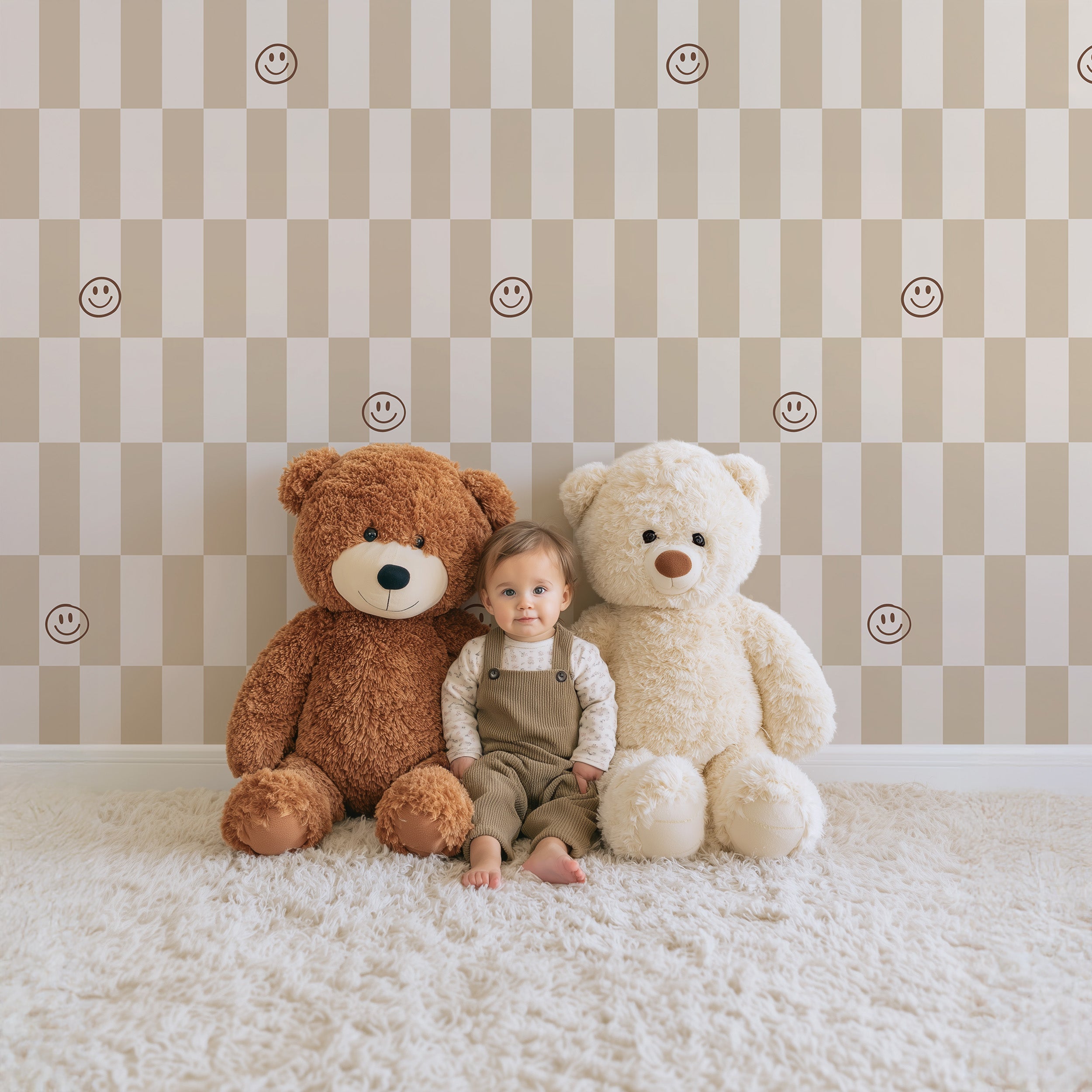 Behang Lumi Smiles - sandy beige