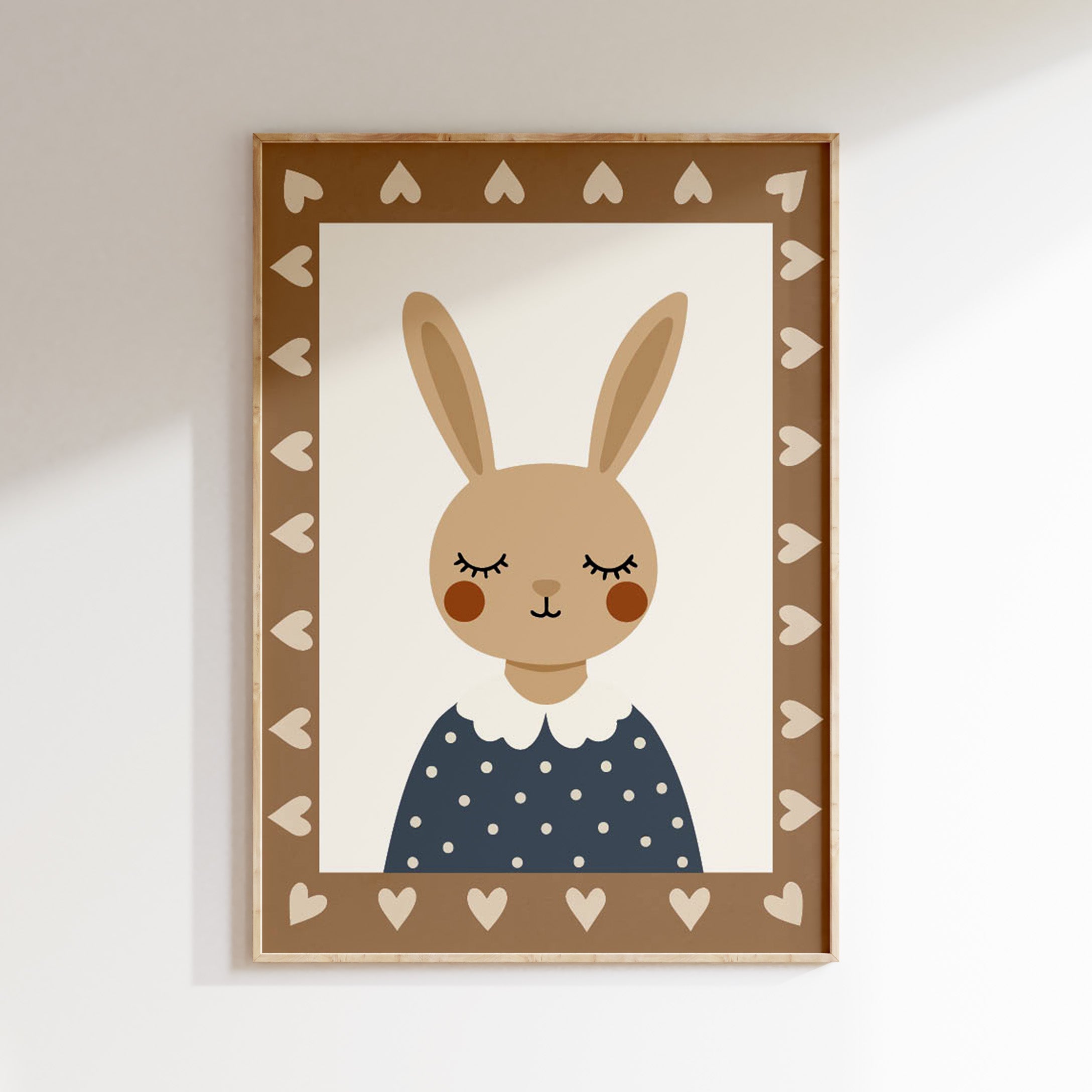 Children's room poster – Sweet bunny | brown