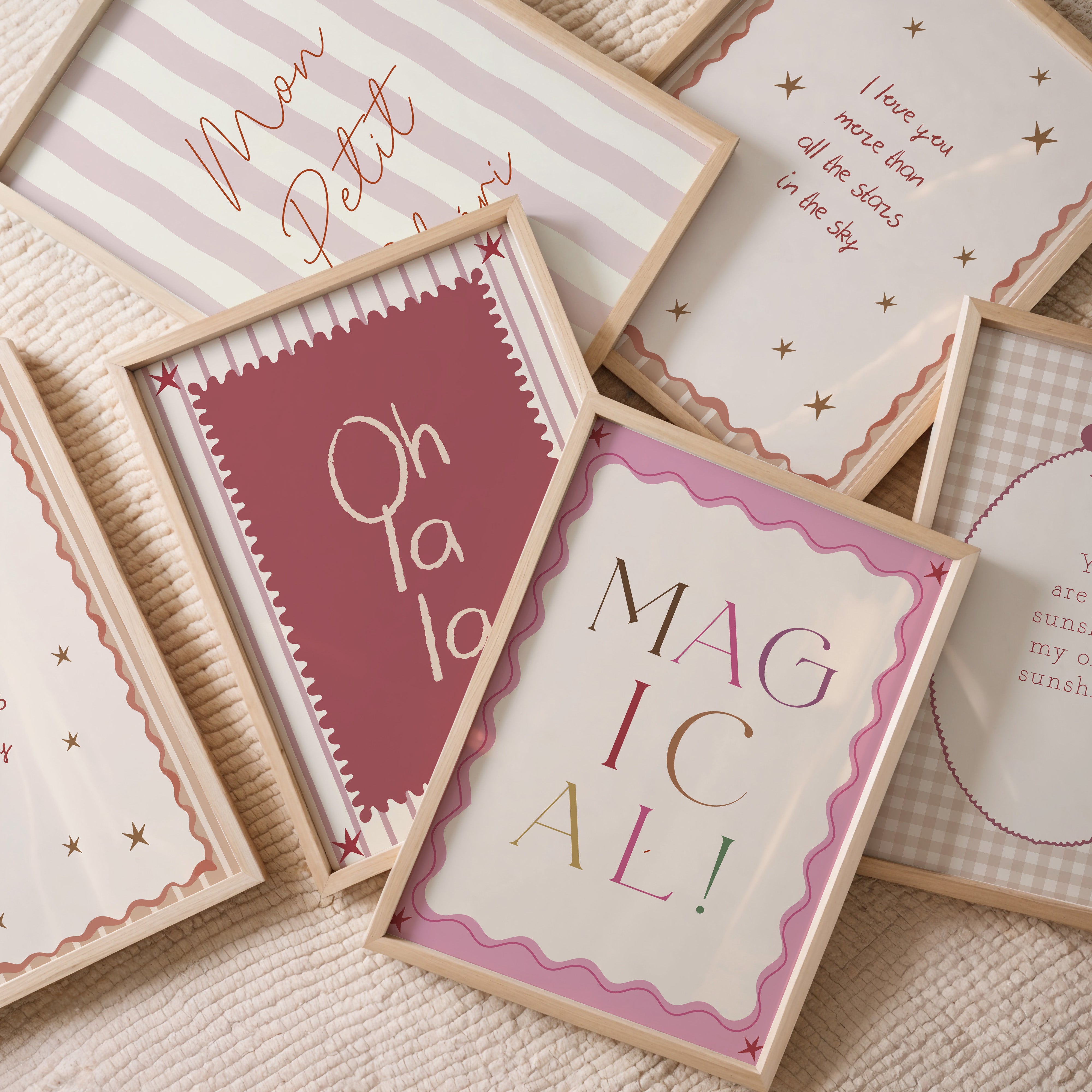 Nursery print - You are my sunshine | checks