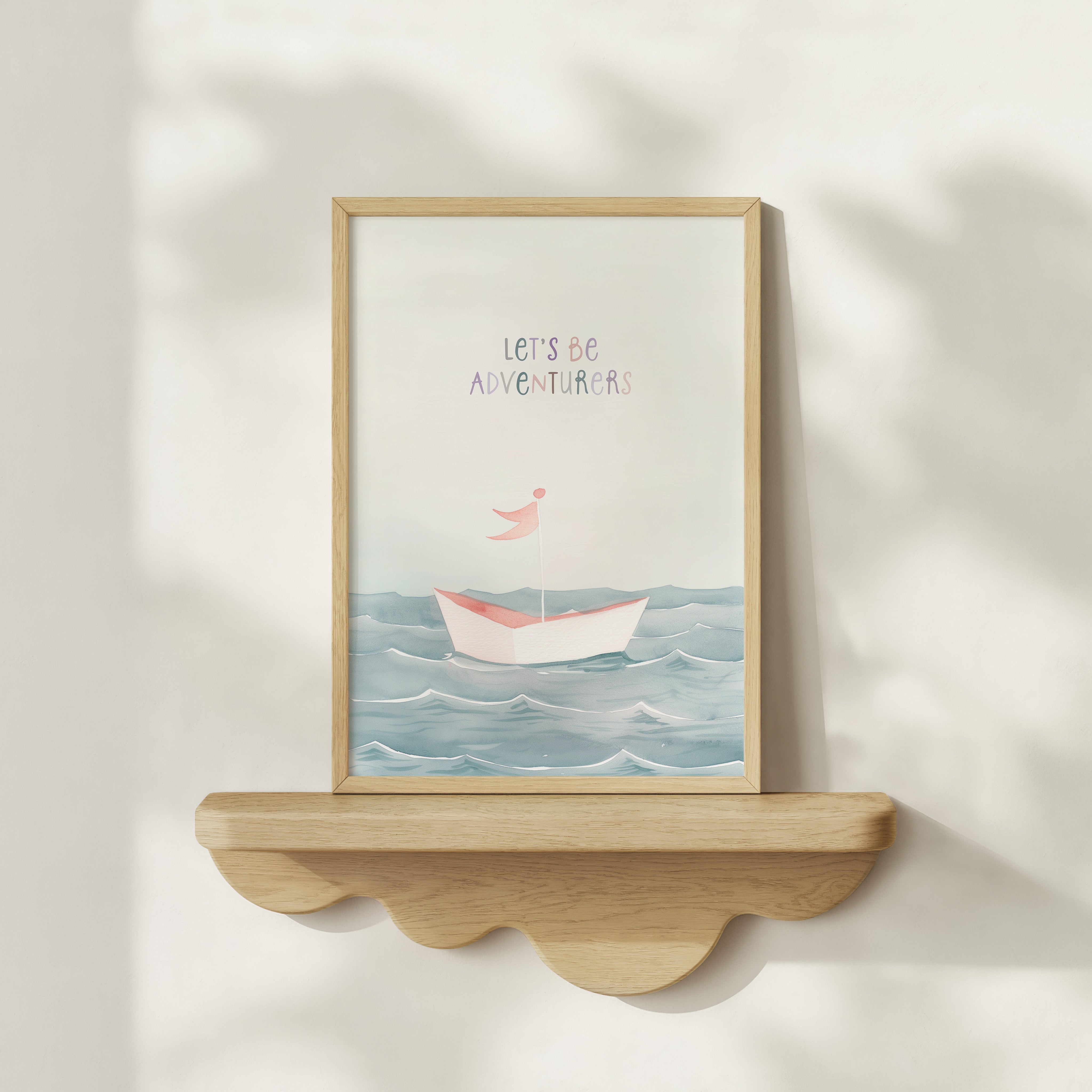 Children's room print - Let's be adventurers
