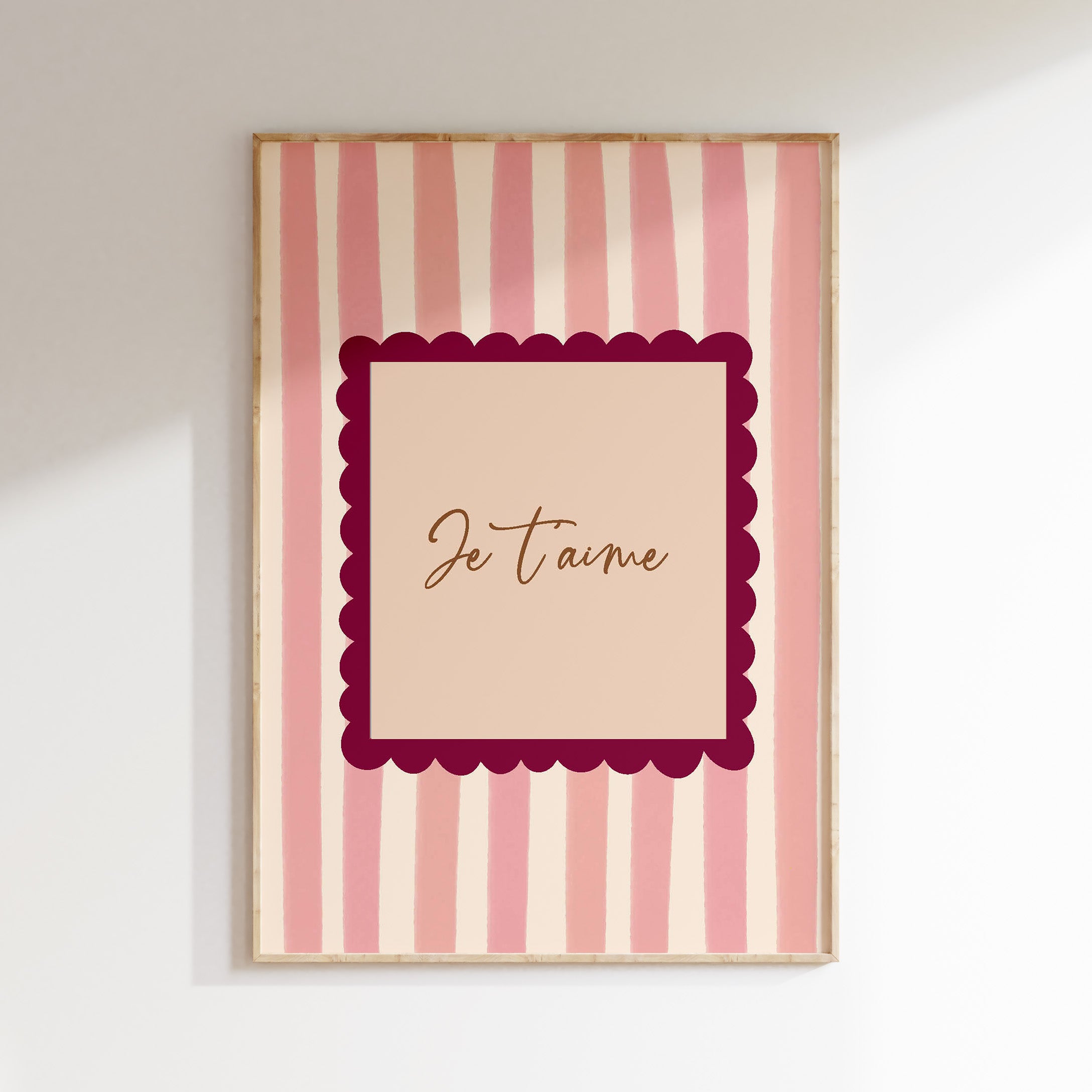 Kinderkamer poster - Je t'aime
