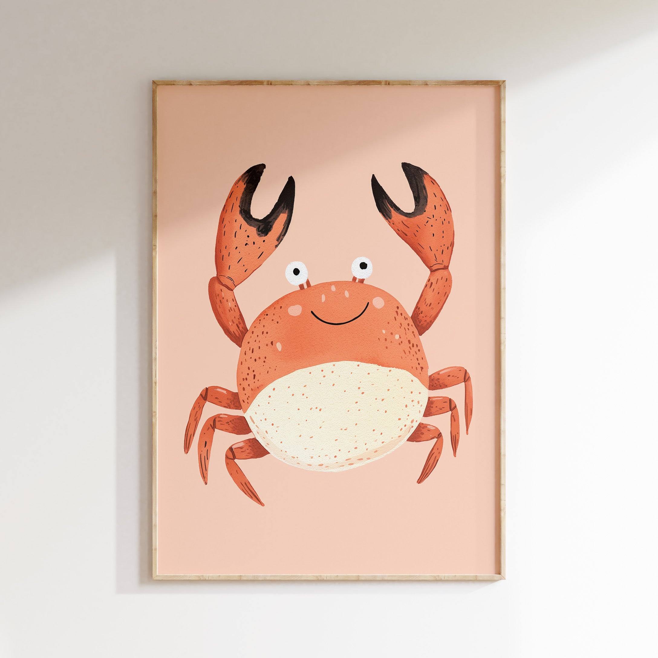 Children's room print - Happy crab