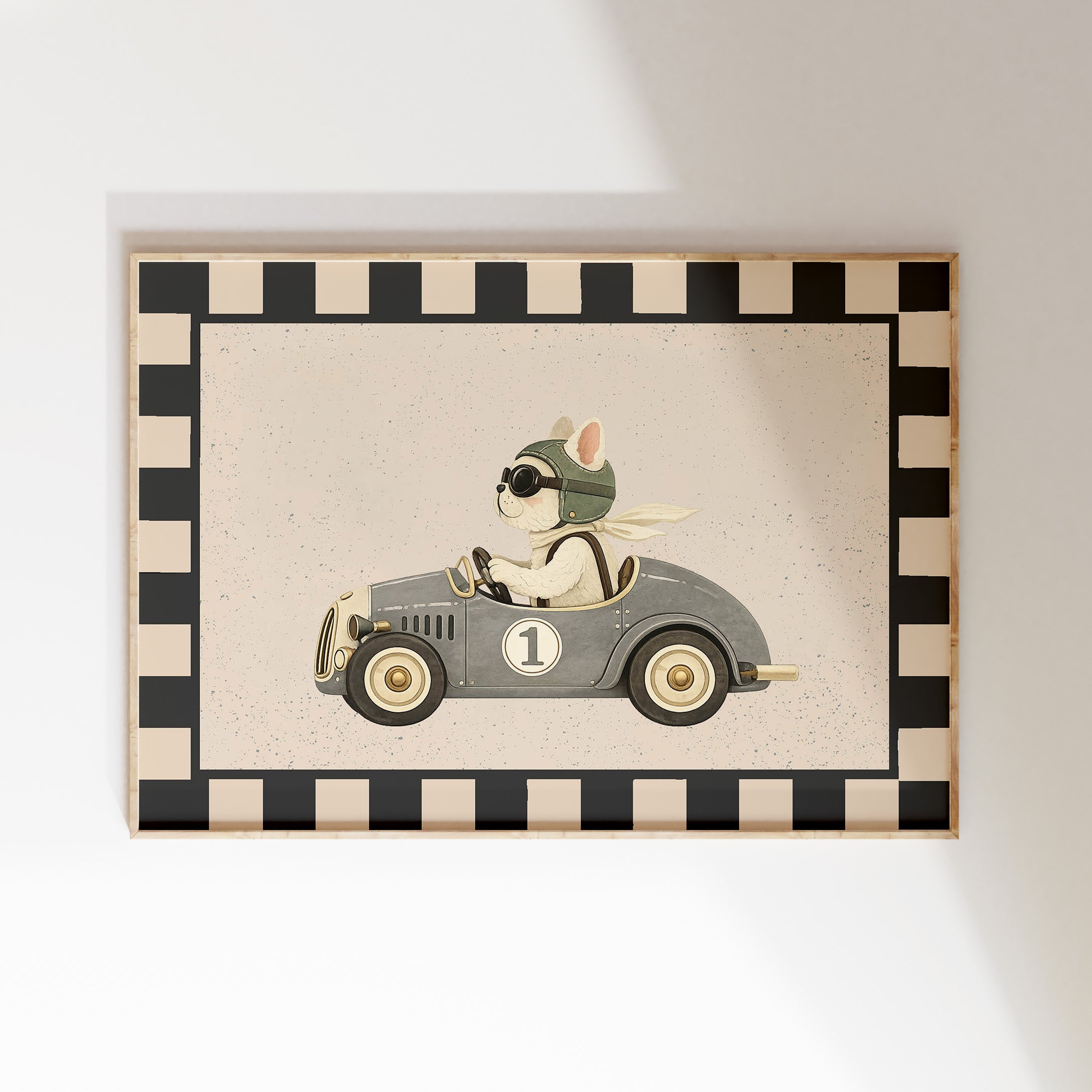 Children's room poster - Cool dog in sneakers