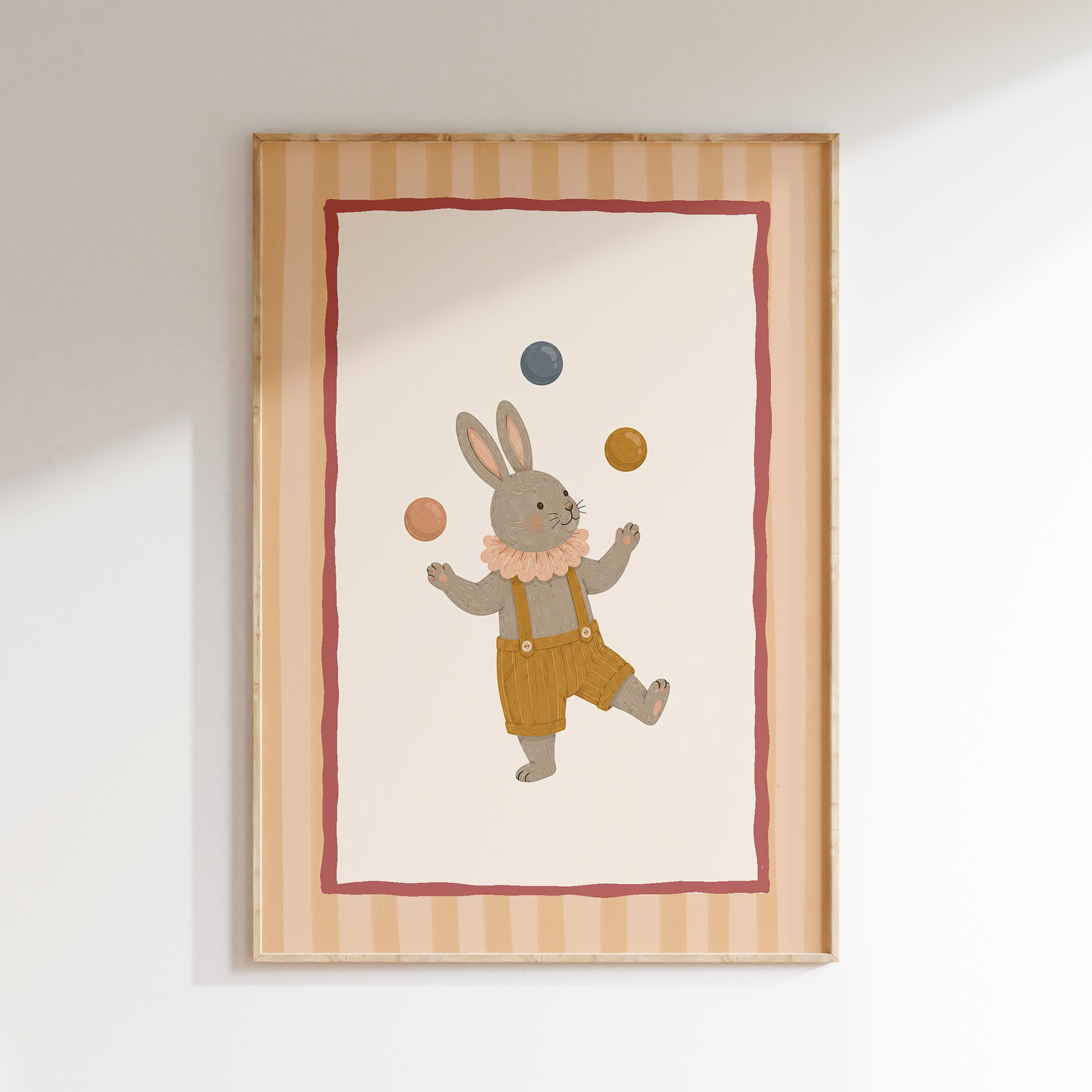 Kinderkamer poster - Circus konijn