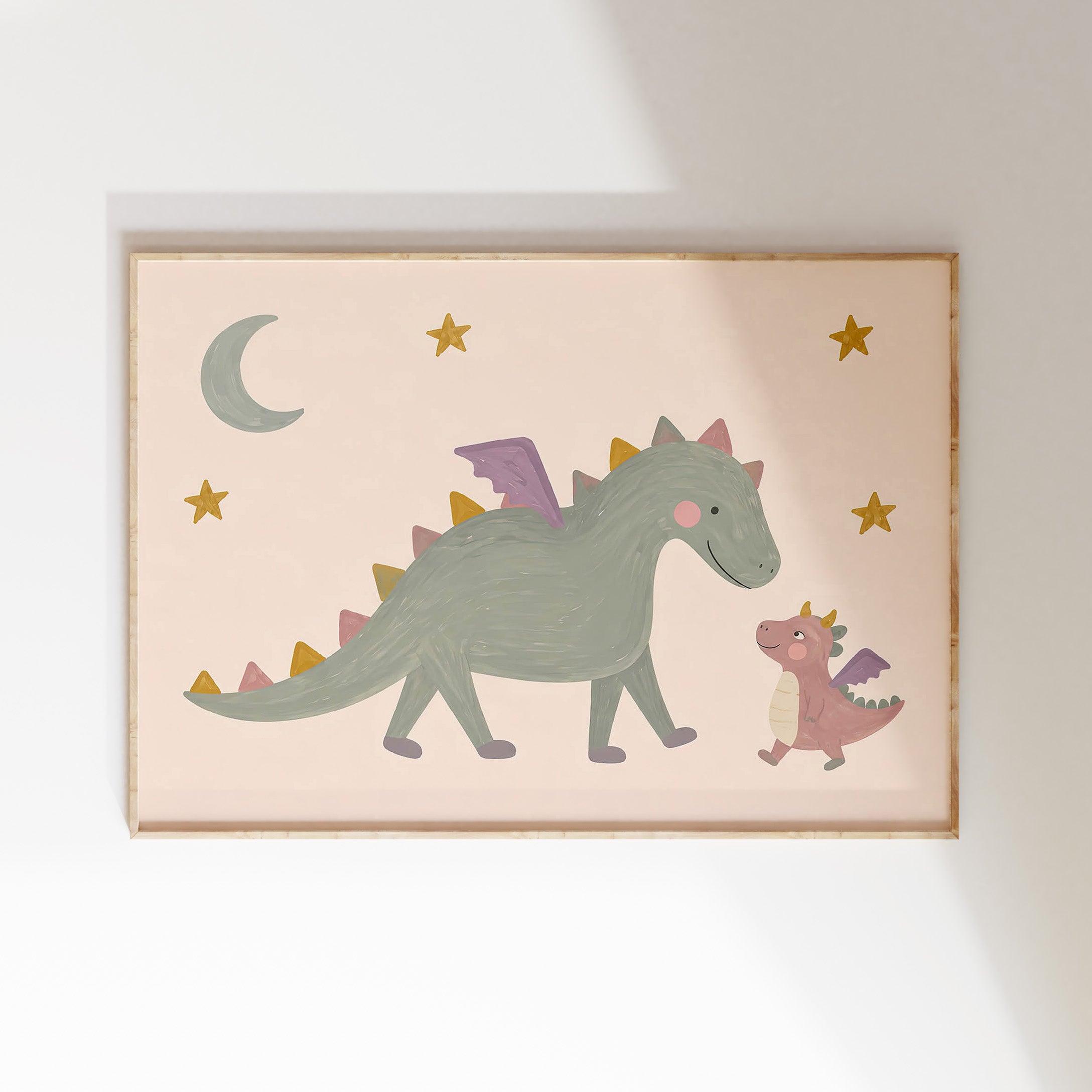 Children's room print - Unicorn lilac