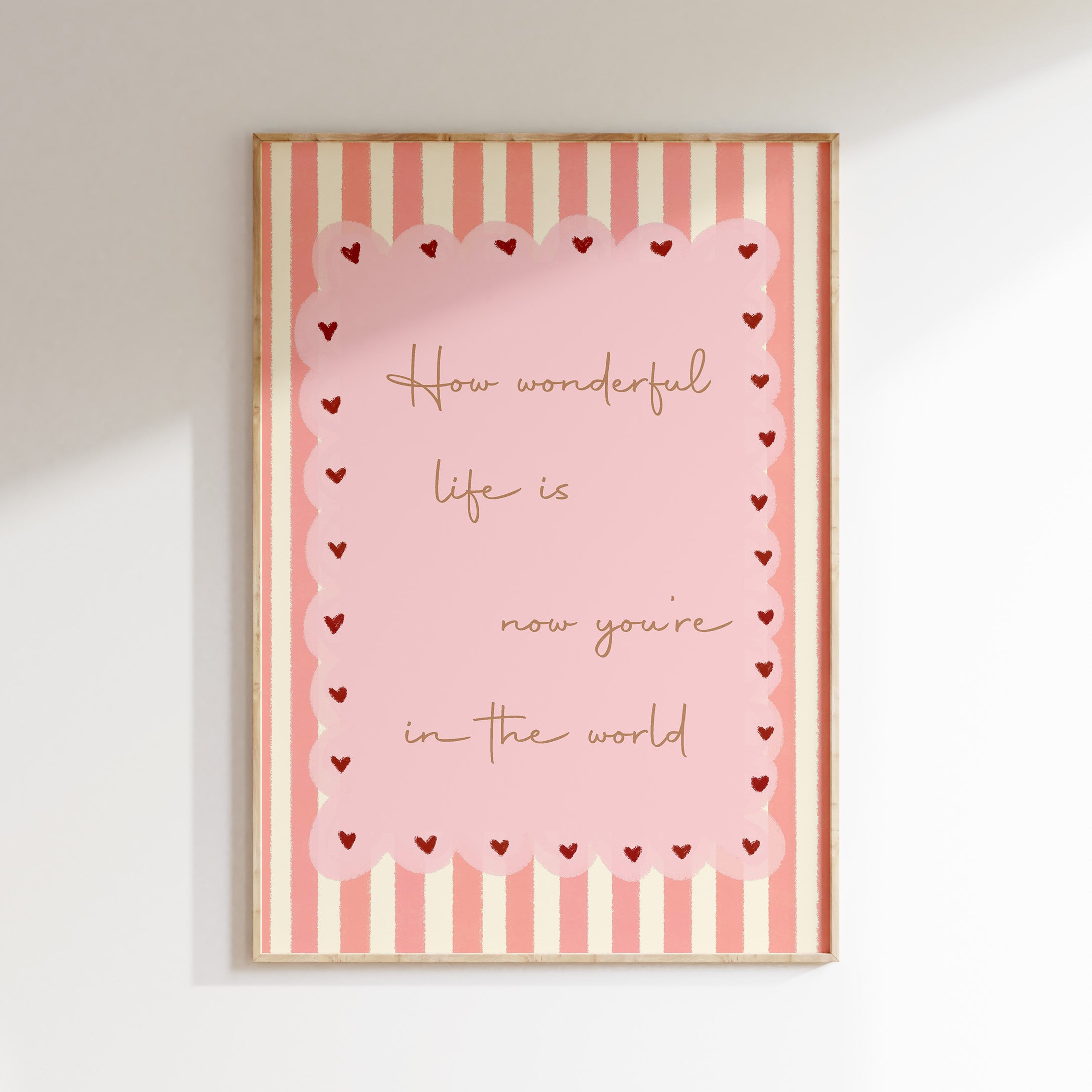 Kinderkamer print - How wonderful life is