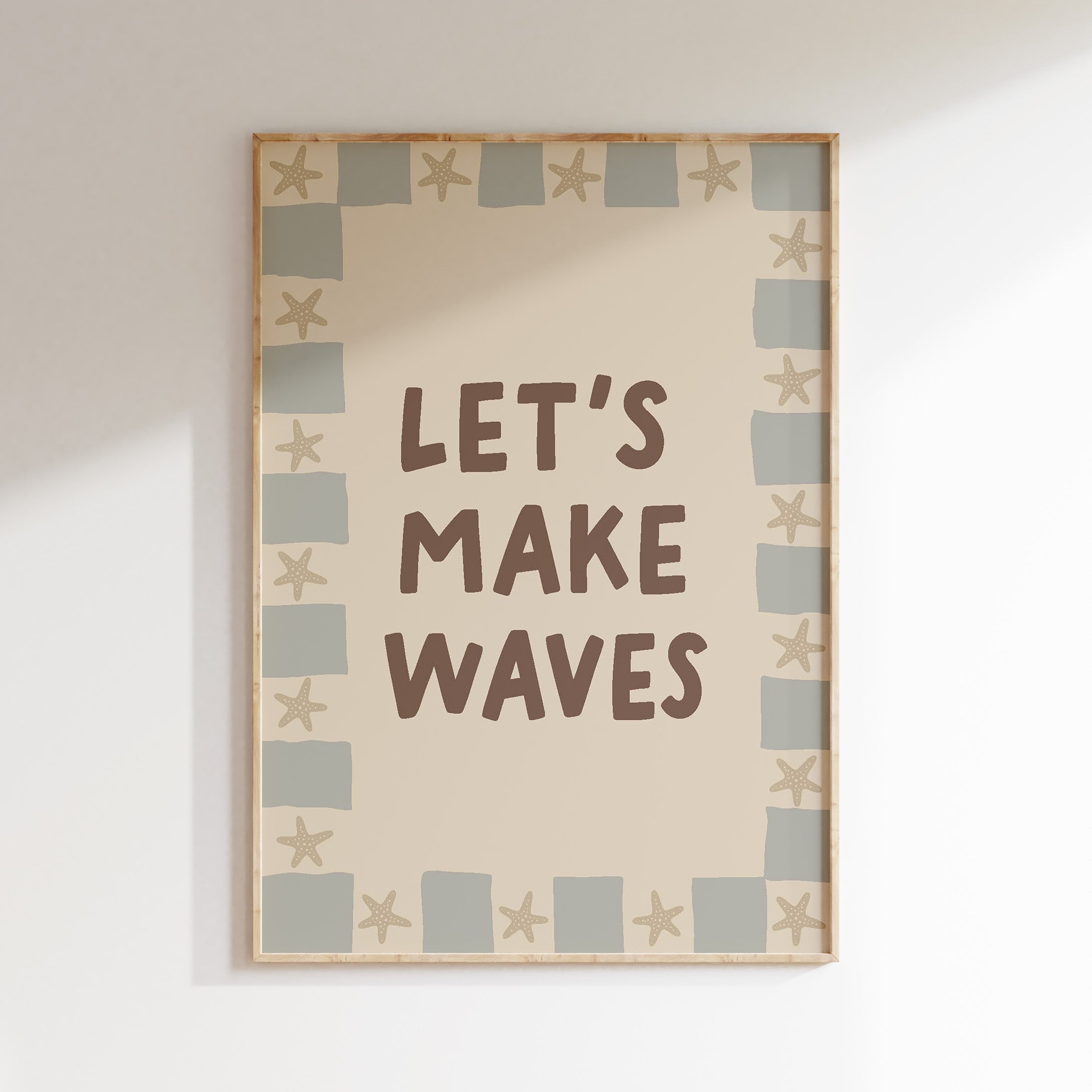 Kinderkamer poster - Let's Make Waves