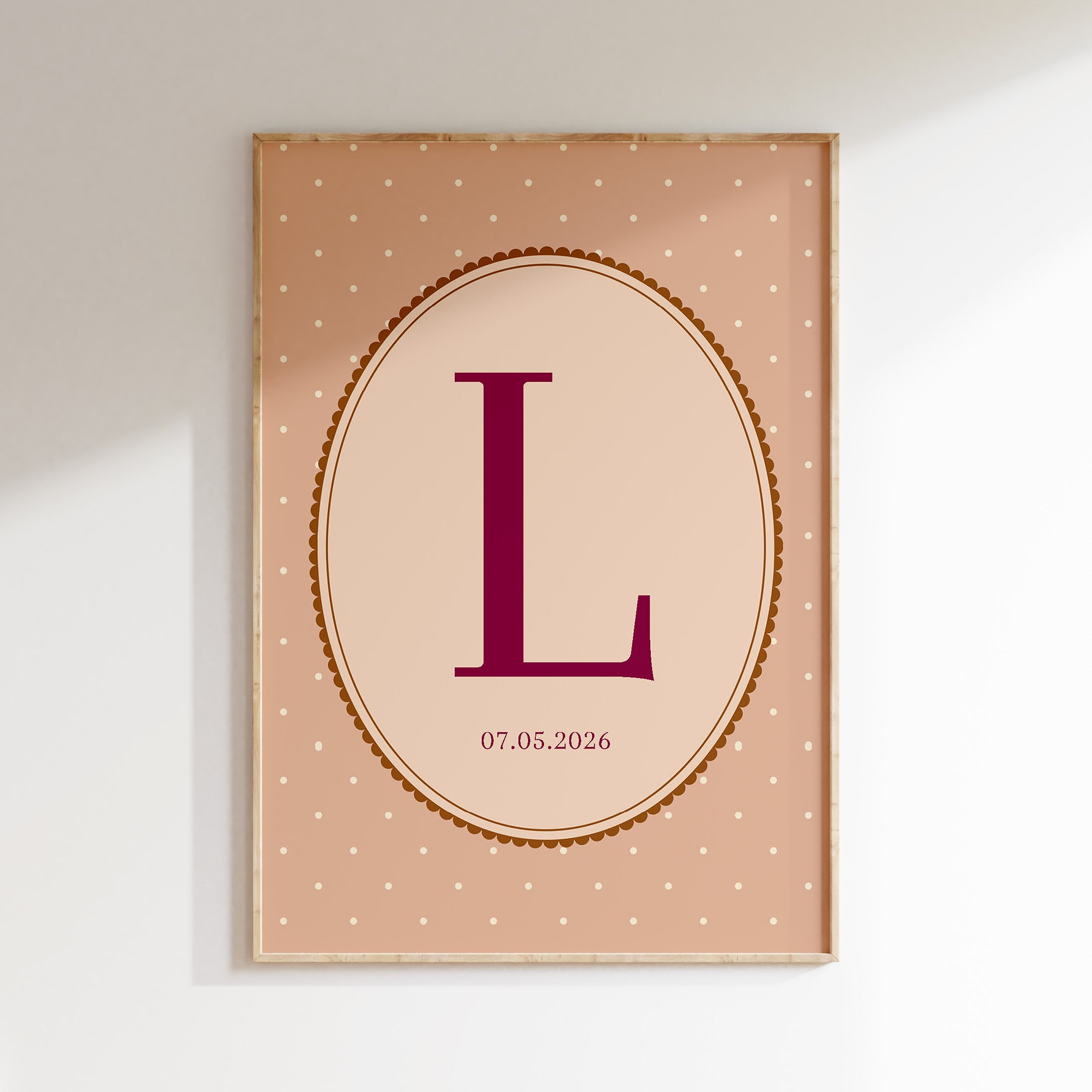 Letterposter Retro frame