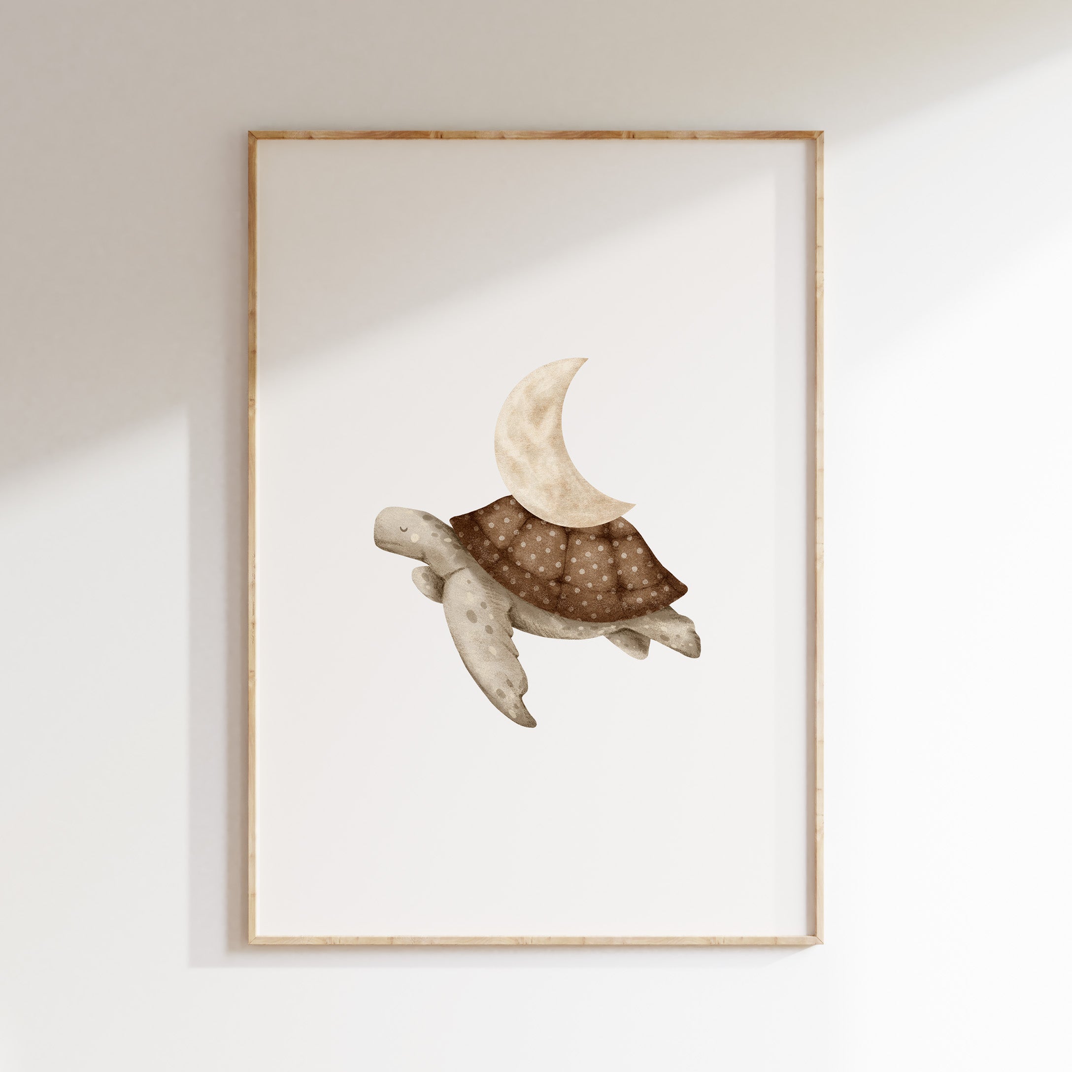 Kinderkamer poster - Maanschildpad | Memories of Dreams