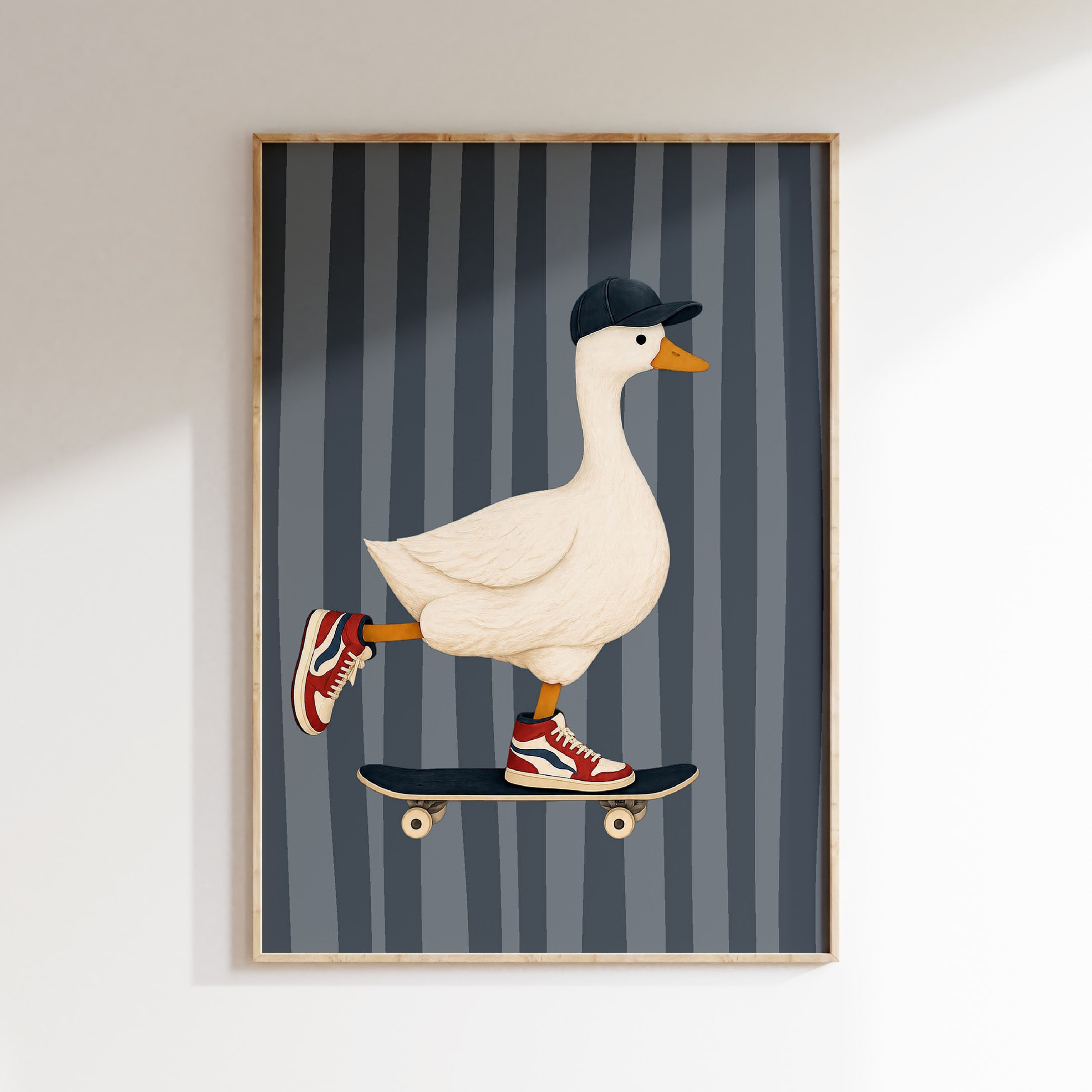 Children's room poster - Cool dog in sneakers