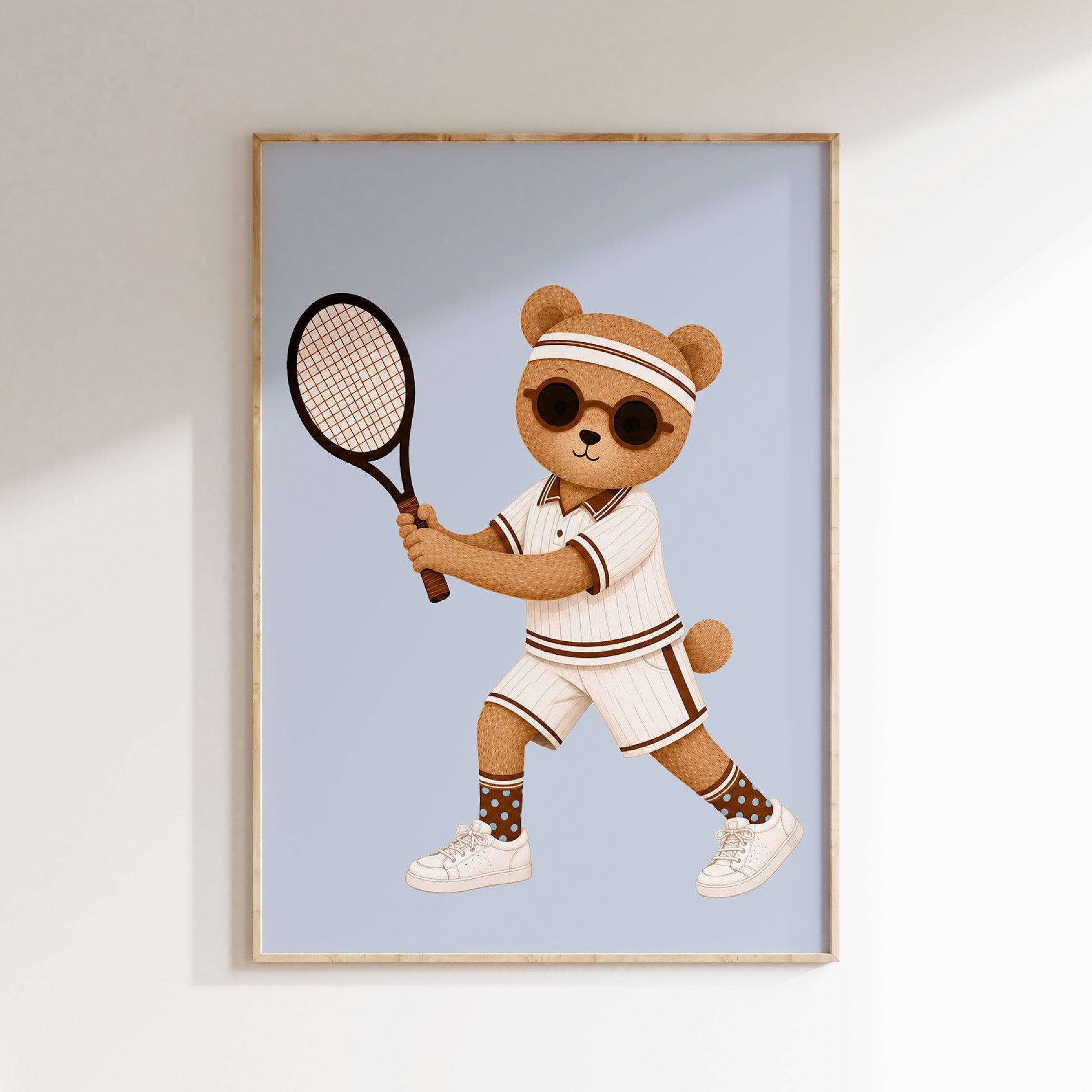 Children's room poster - Tennis Rabbit | Sport