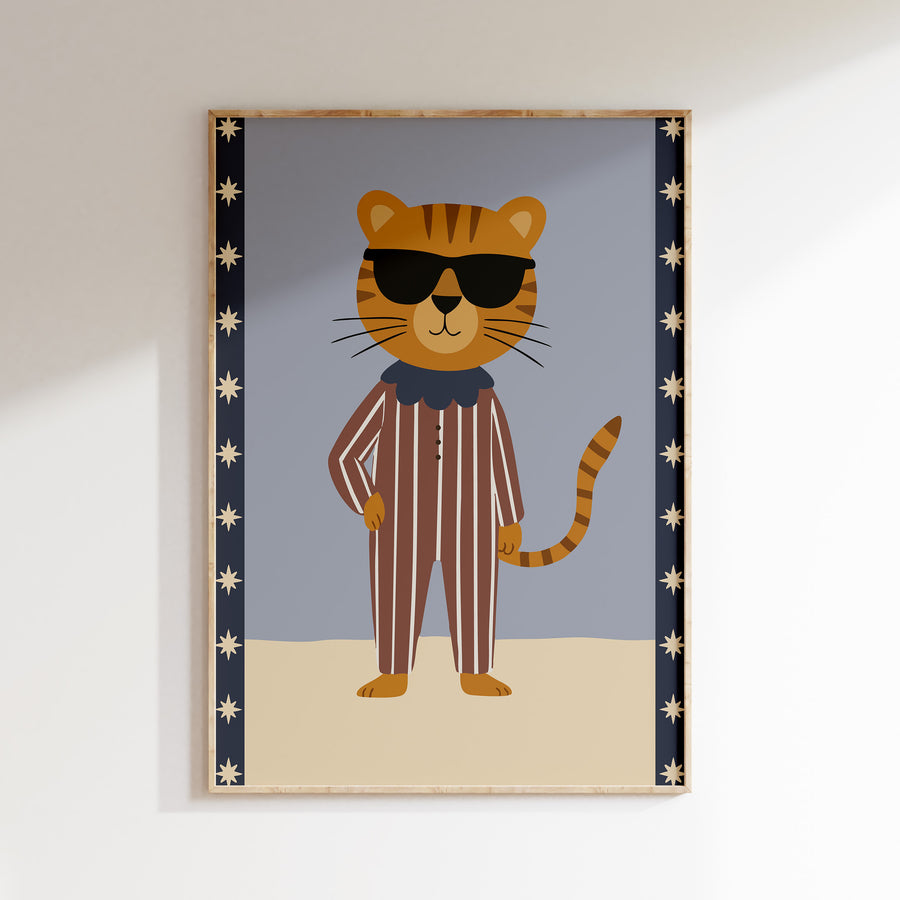 Kinderkamer poster - Too Cool Tiger