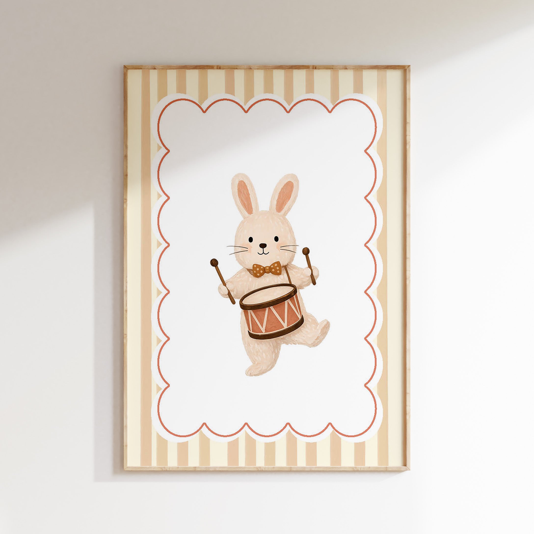 Children's room poster - Drum rabbit