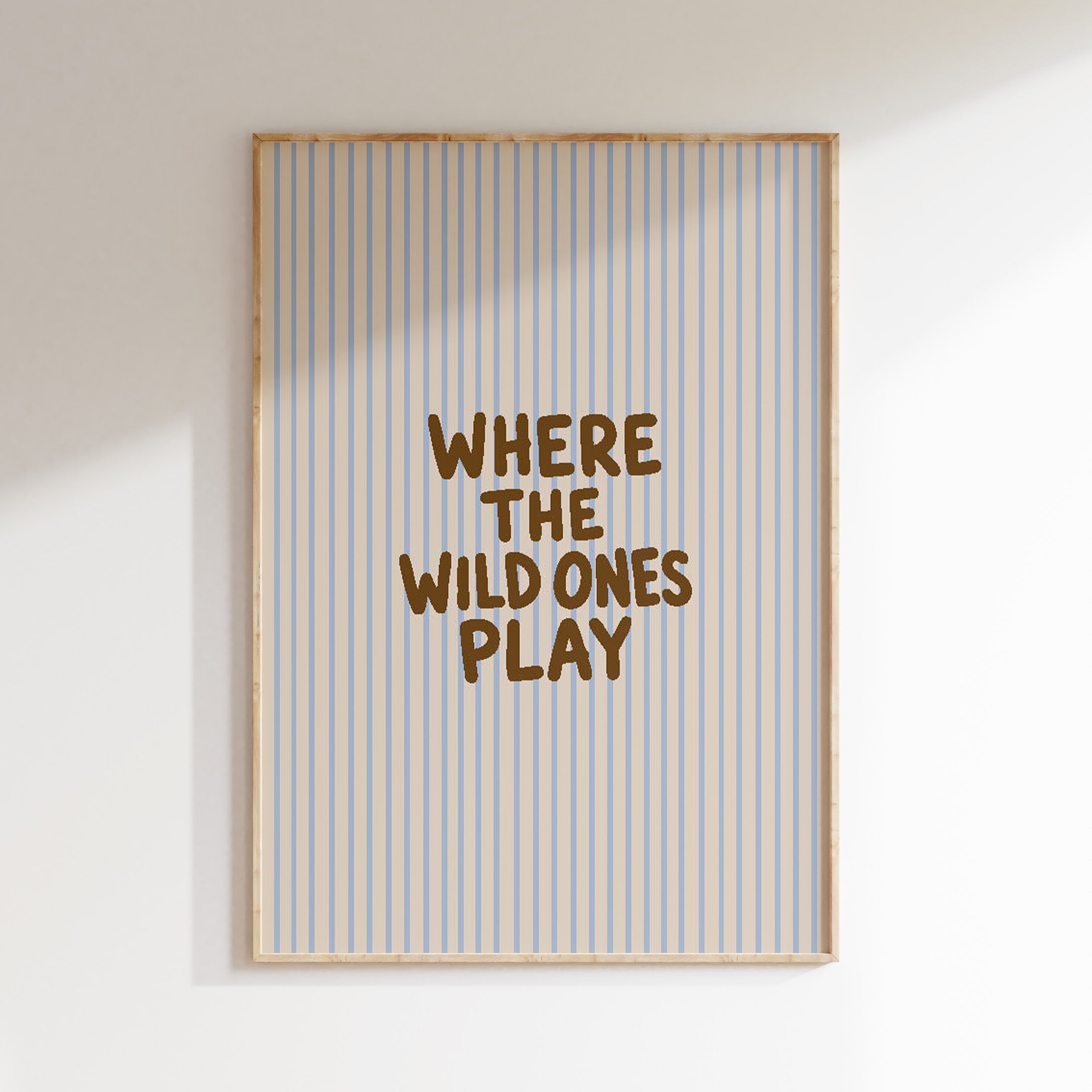 Kinderkamer poster - Where The Wild Ones Play