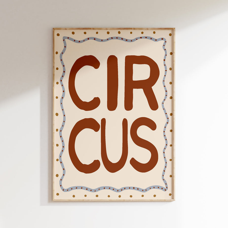 Children's room poster - Circus quote