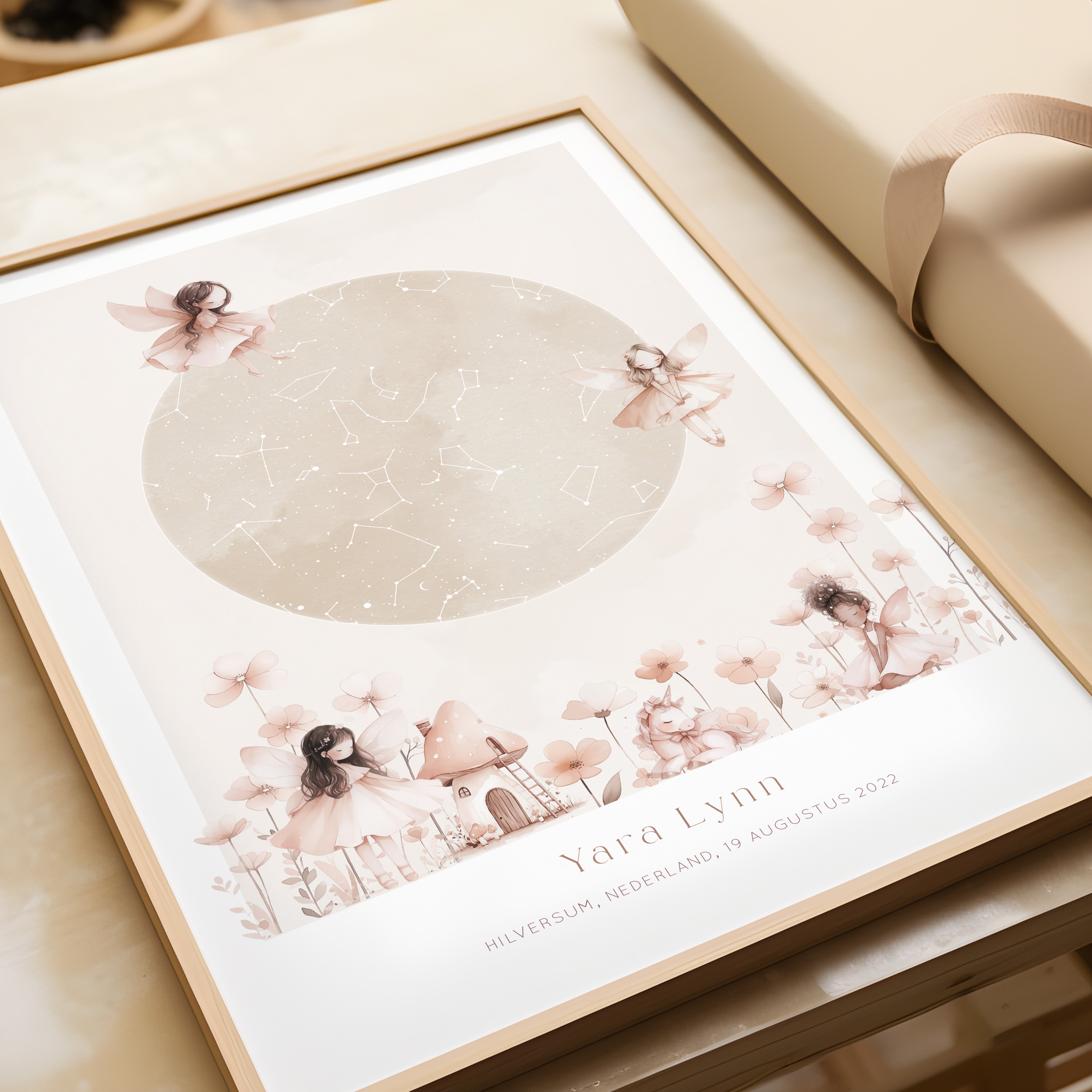 Starry sky poster - Unicorns & Fairies