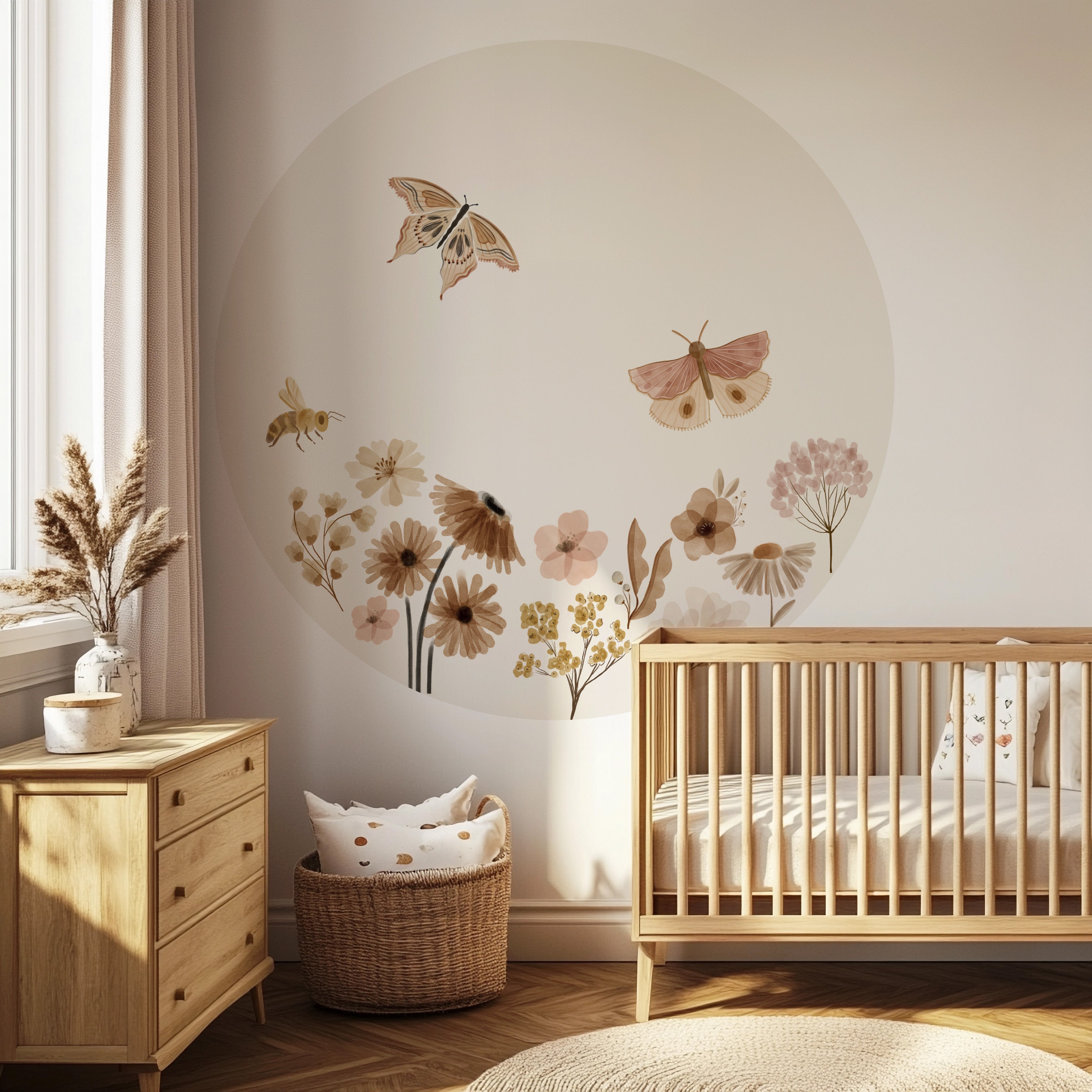 Behangcirkel - Vintage Garden