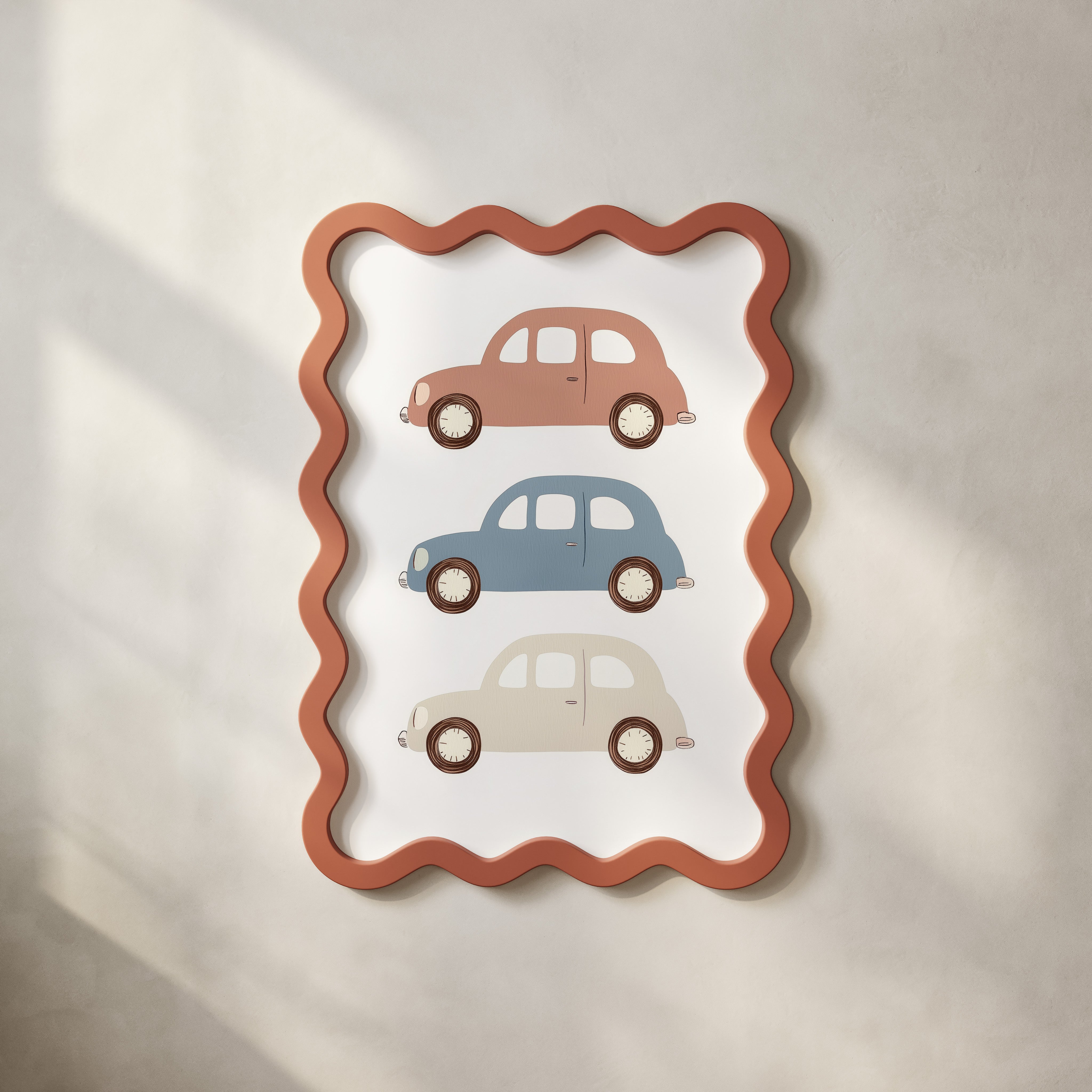 Children's room print - Vintage cars