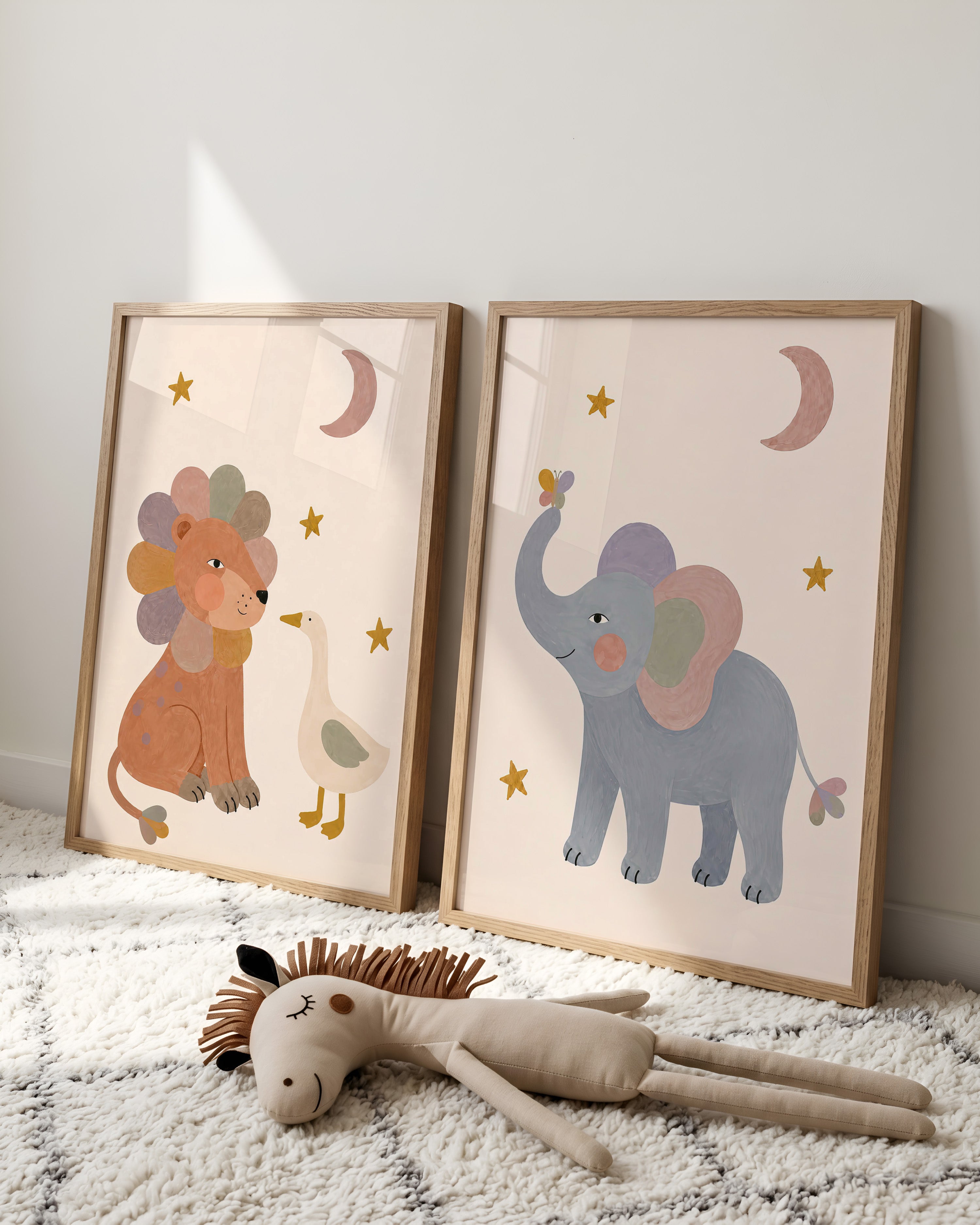 Children's room print - Unicorn lilac