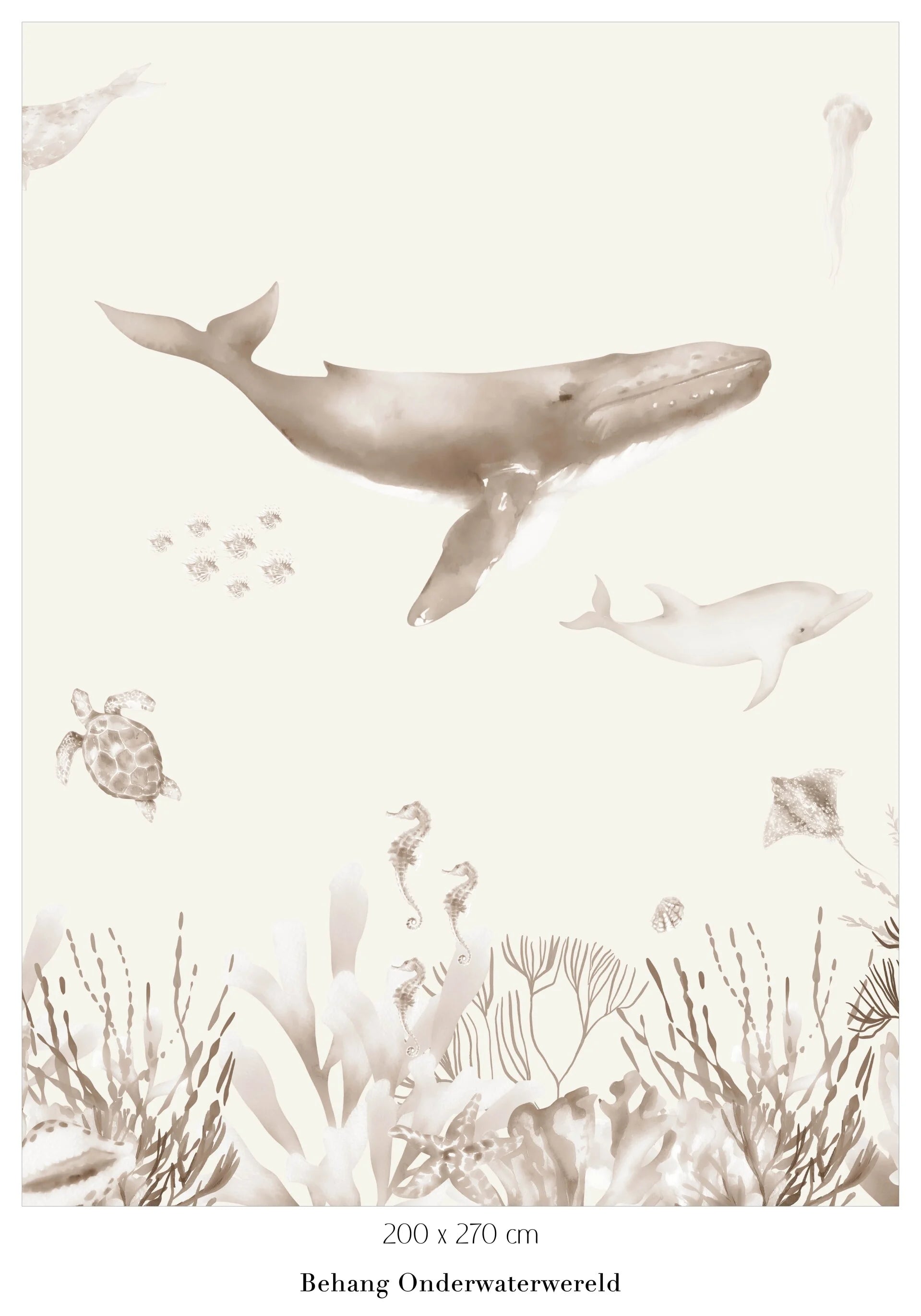 Collage behang Onderwaterwereld