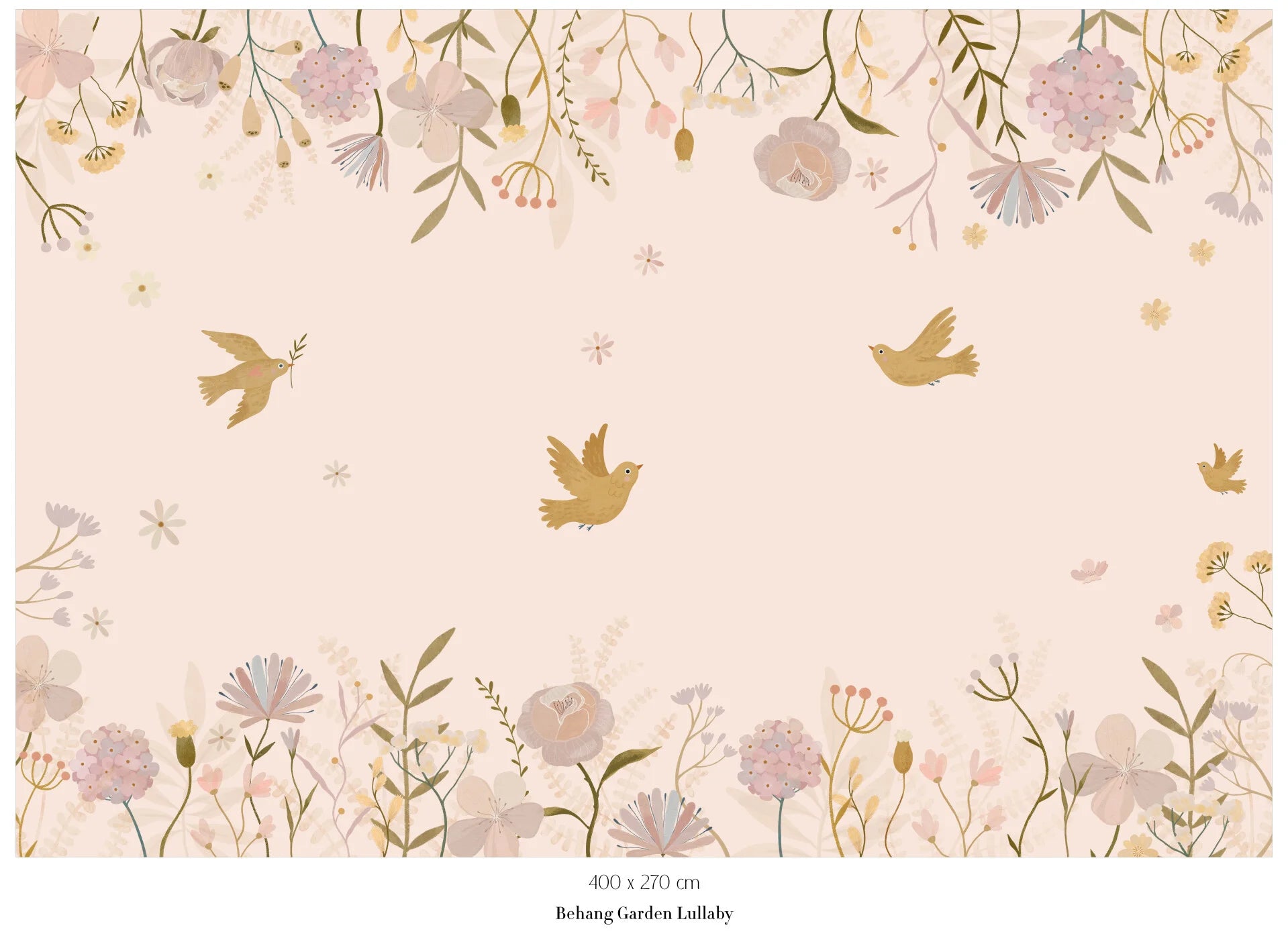 Collage behang Garden Lullaby