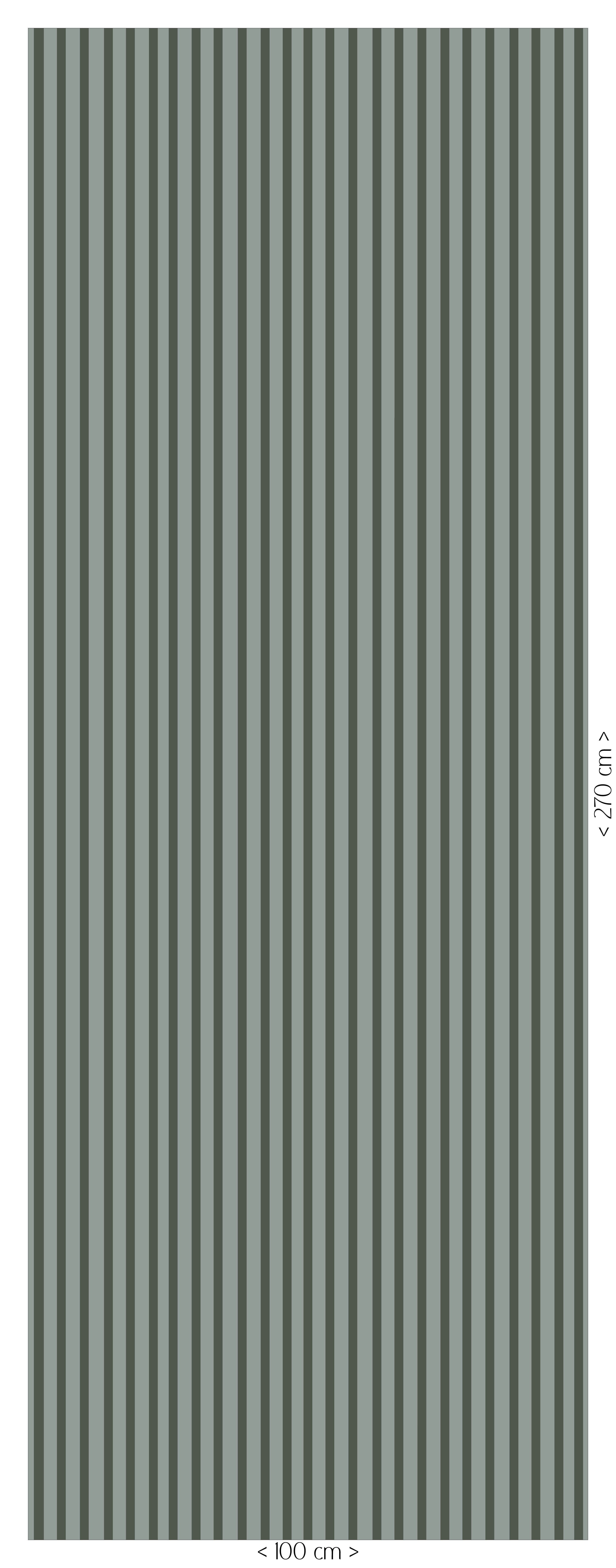 Behang Stripes - donkergroen (aanbieding)