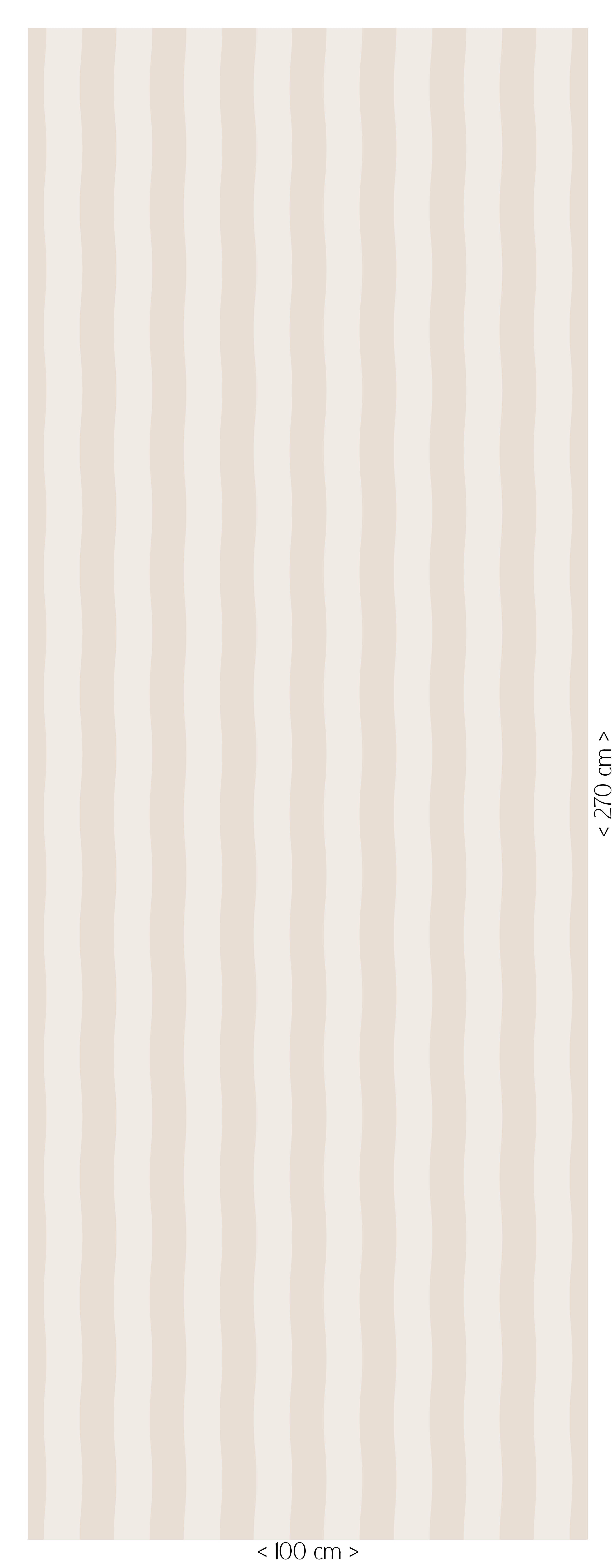 Behang Wavy Stripes - beige