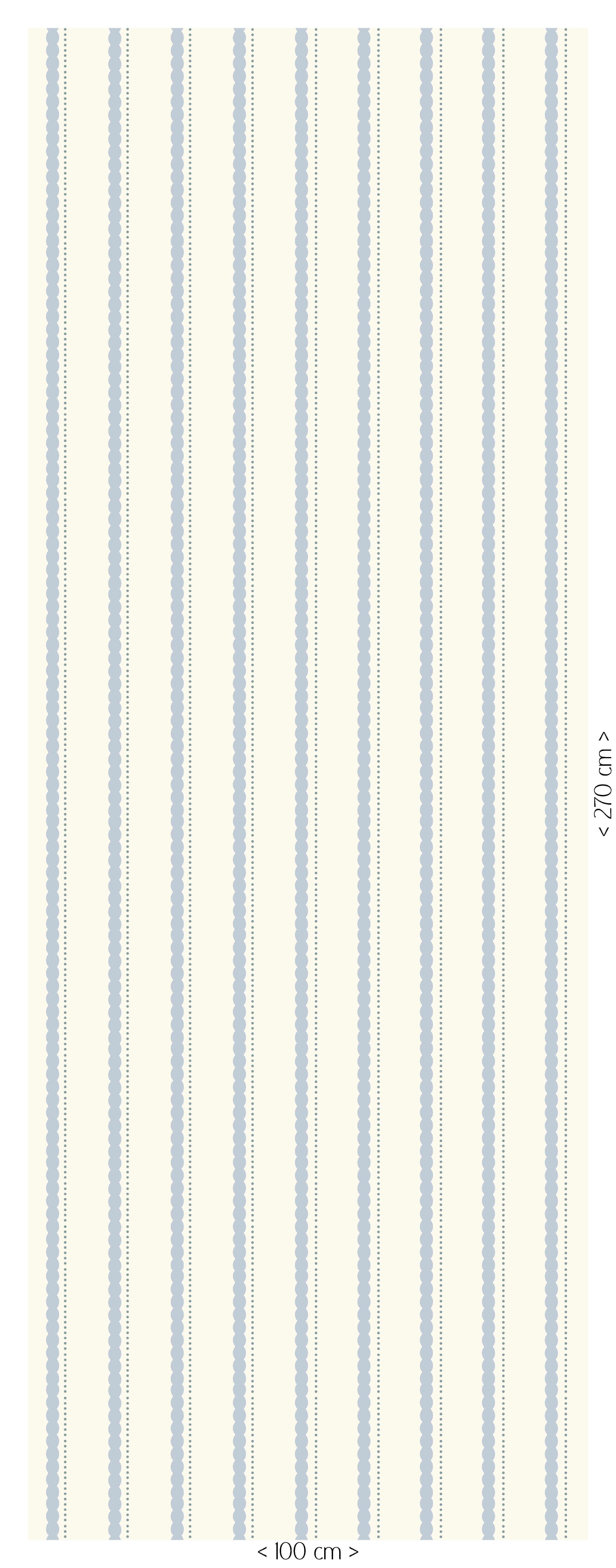 Wallpaper Bubble Stripes - powder blue