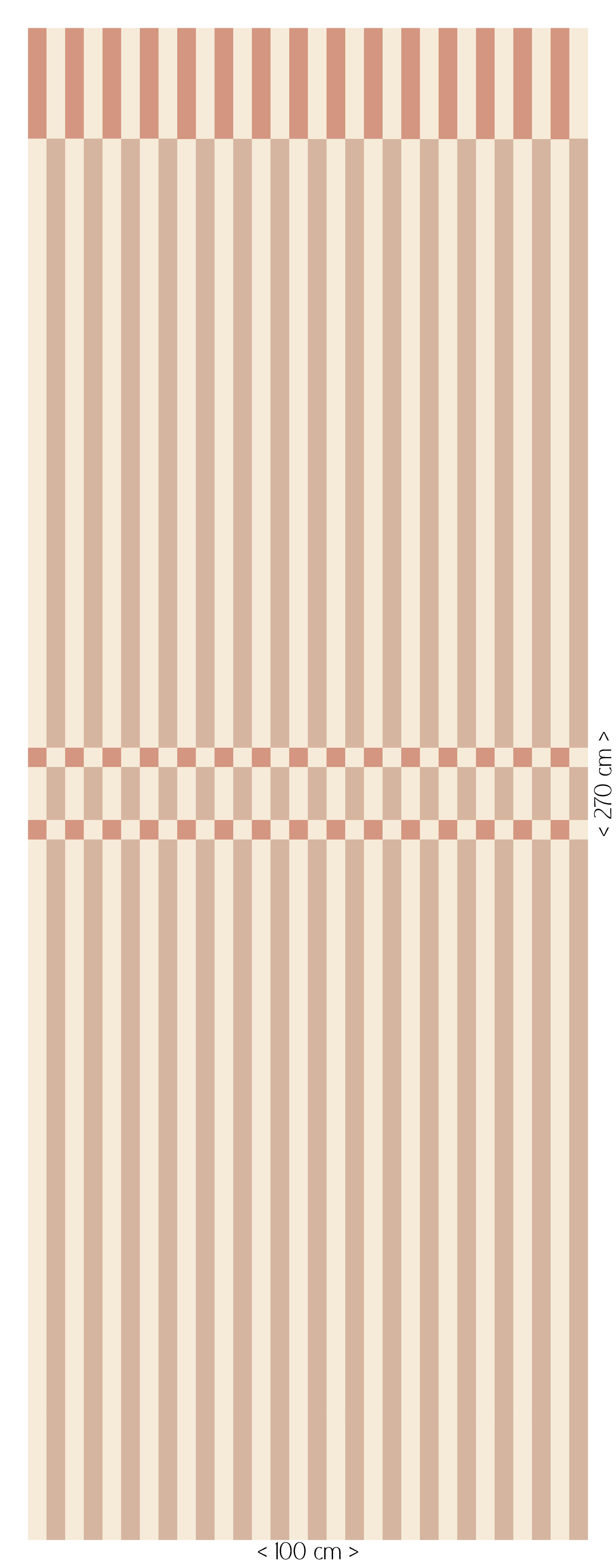 Wallpaper Checkered Stripes - sand