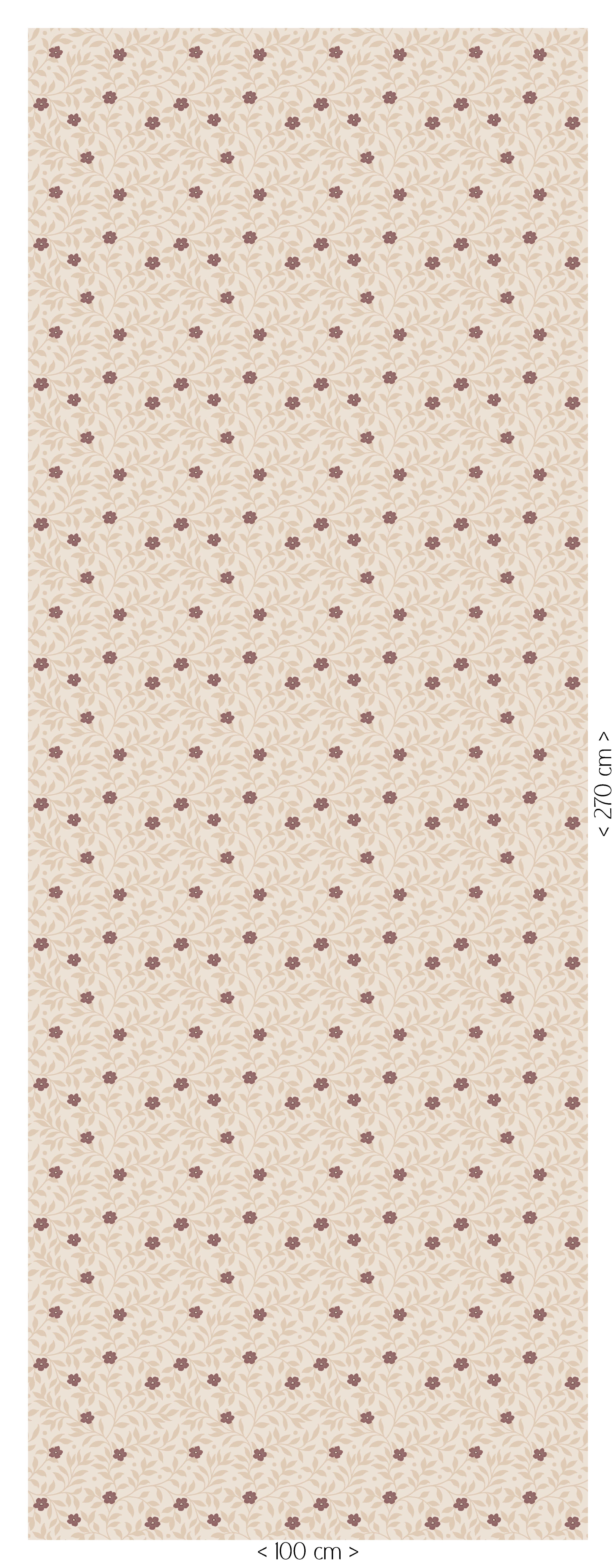Behang Petite Blossom - plum