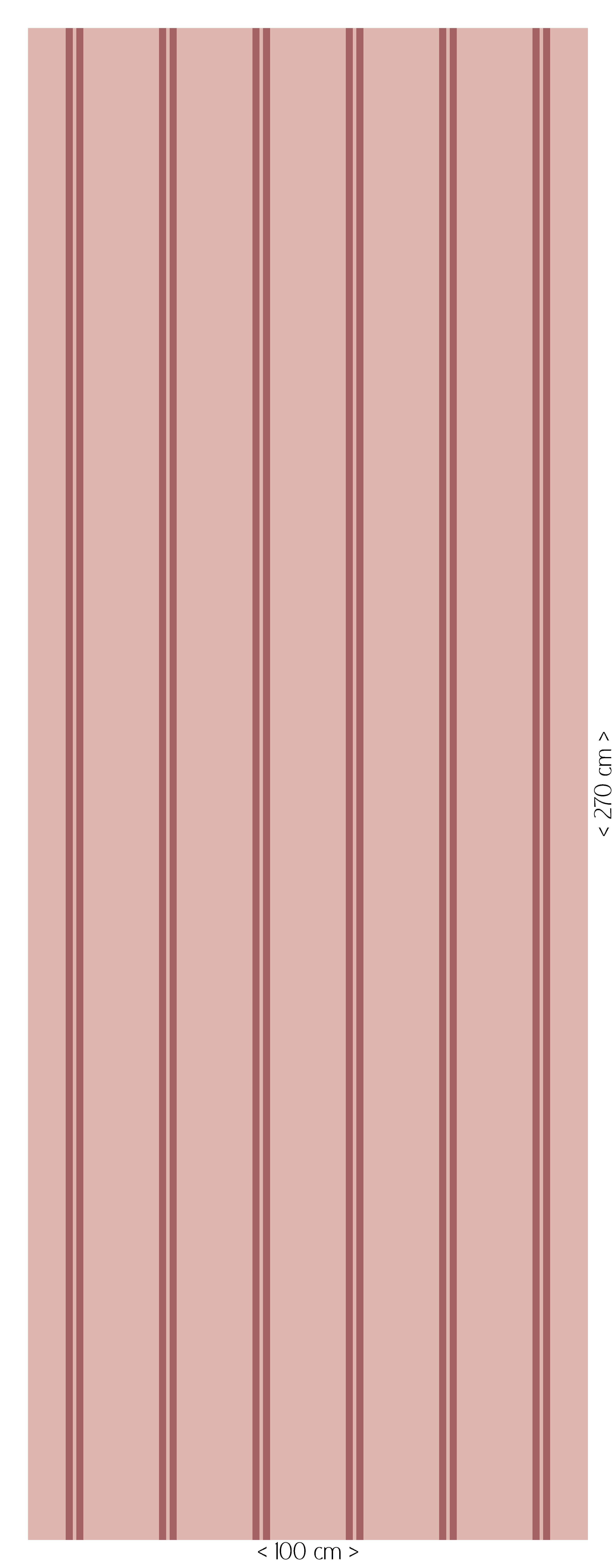 Behang Twisty Twins - rosewood