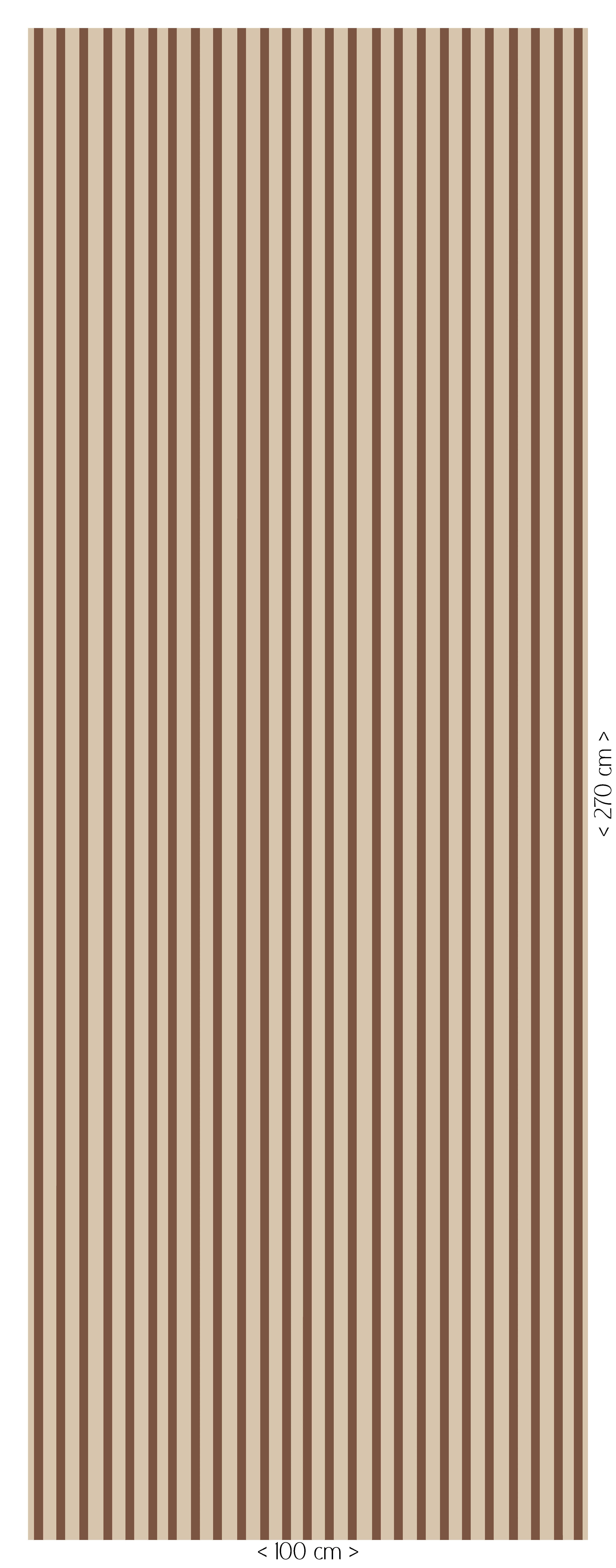 Wallpaper Stripes - chocolate