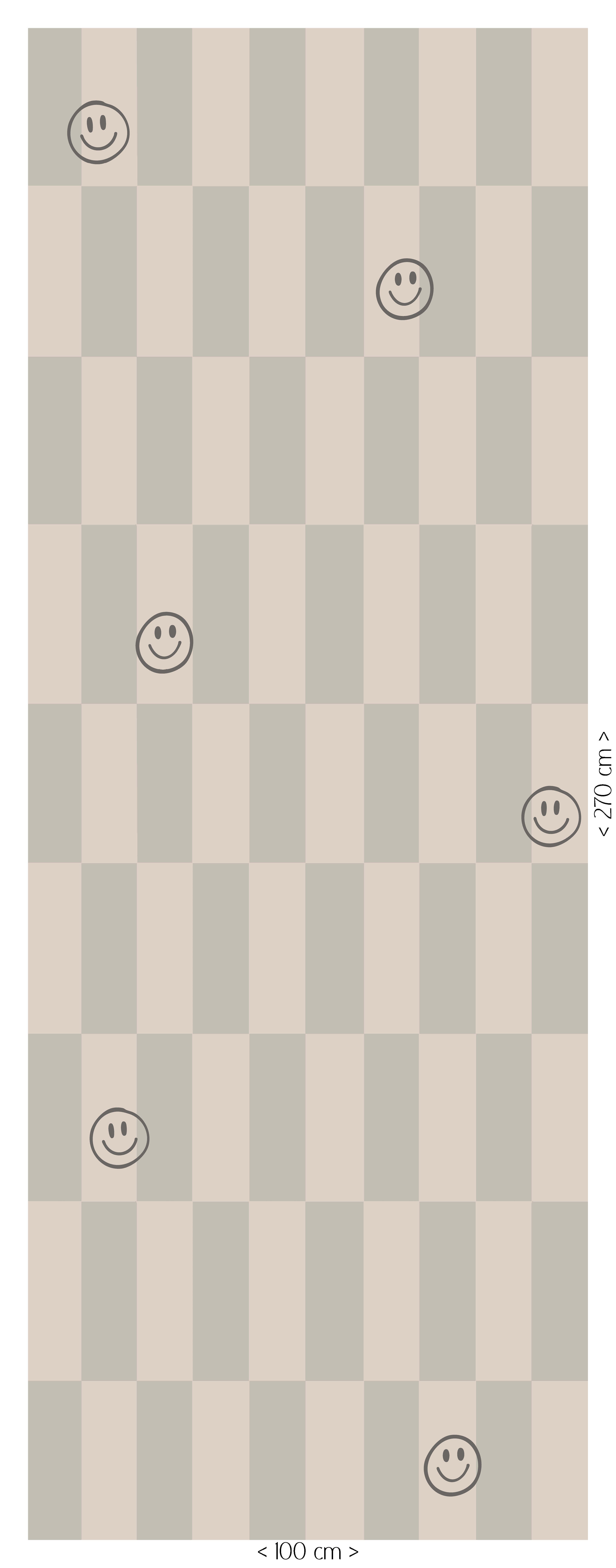 Behang Lumi Smiles - soft grey
