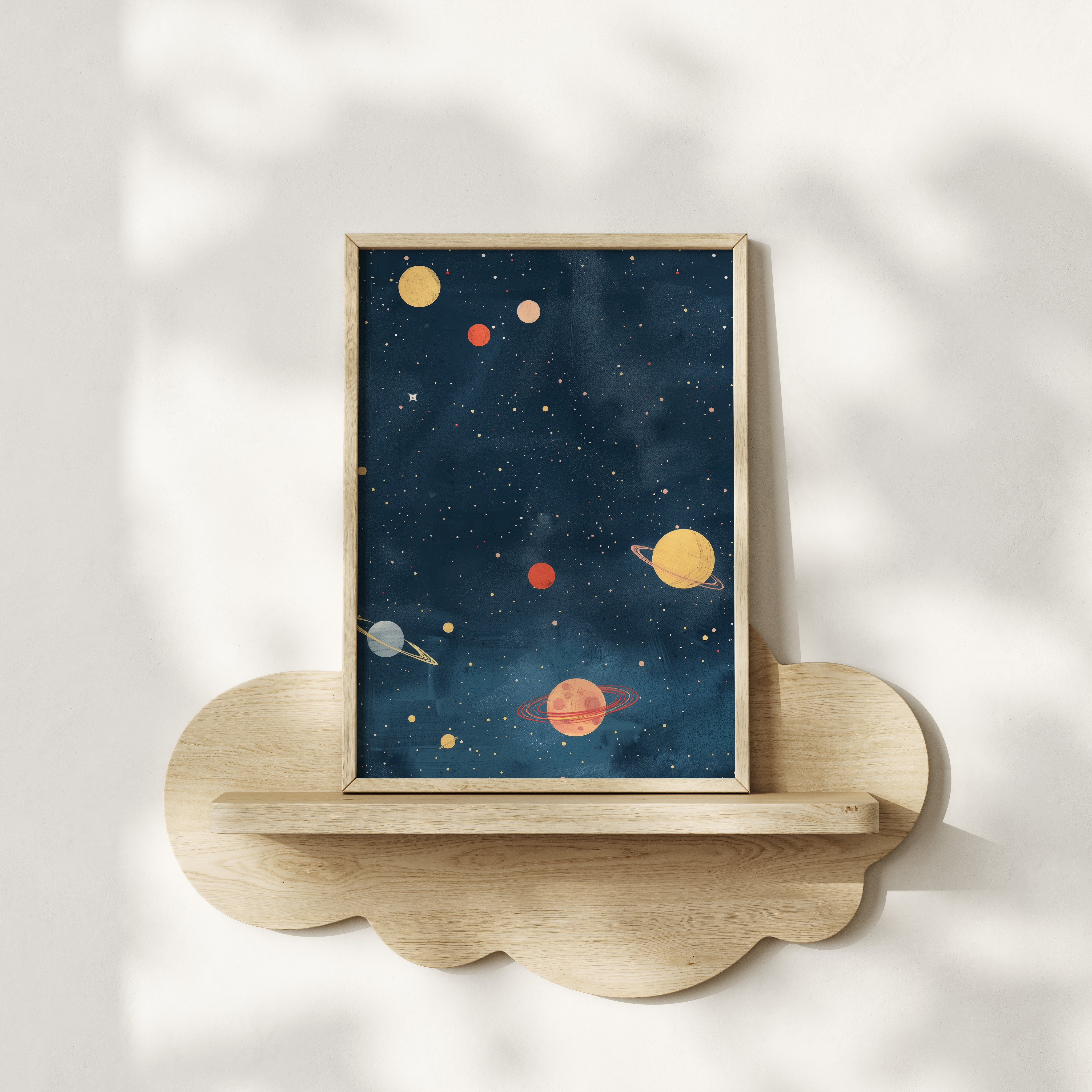 Kinderkamer print - Ruimte en Planeten